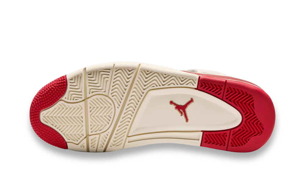 Air Jordan 4 Retro Valentine Day Pale Ivory Sierra Red