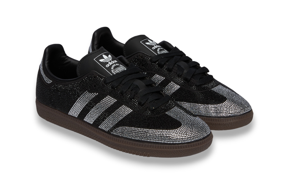 Adidas Samba OG Rhinestone Black Silver