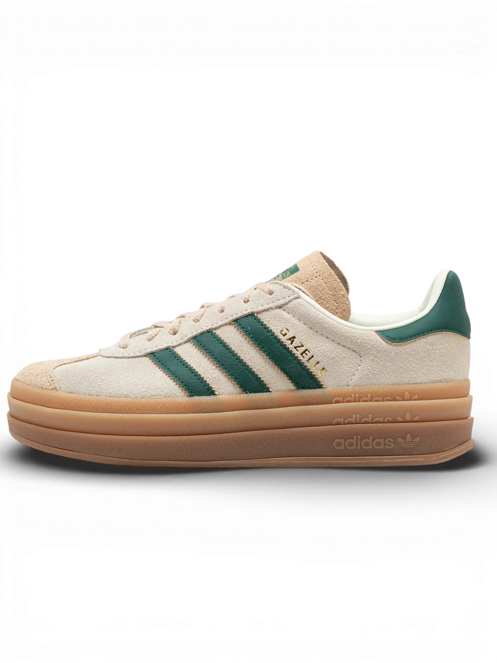 Adidas Gazelle Bold Magic Beige Collegiate Green