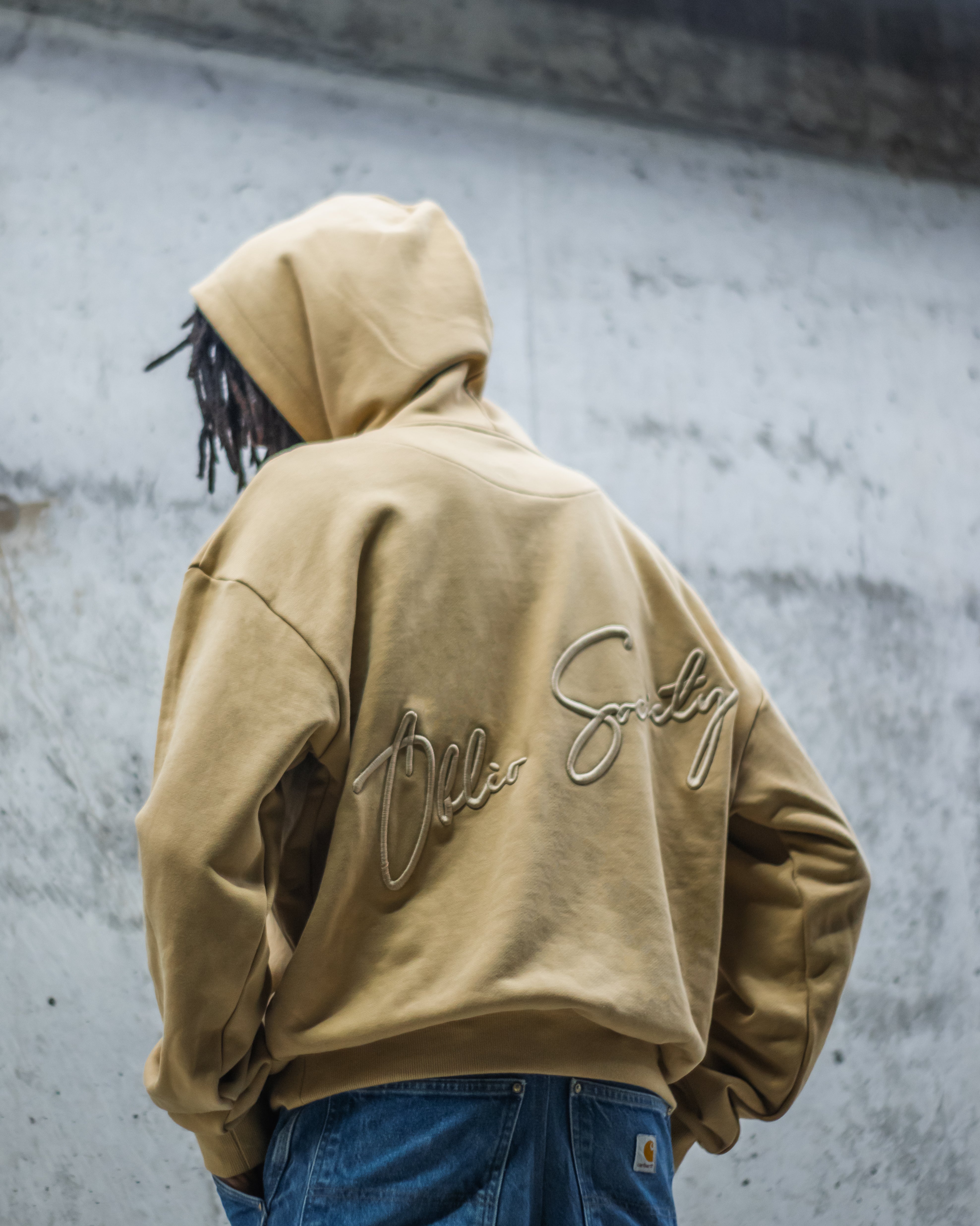 OBLIO Society Handwritten 3D Embroidery - Sand