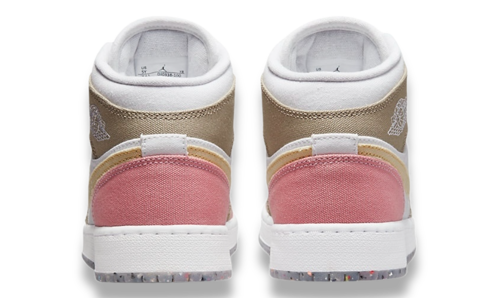 Jordan 1 Mid SE Pastel Vivid Green Grind (GS)