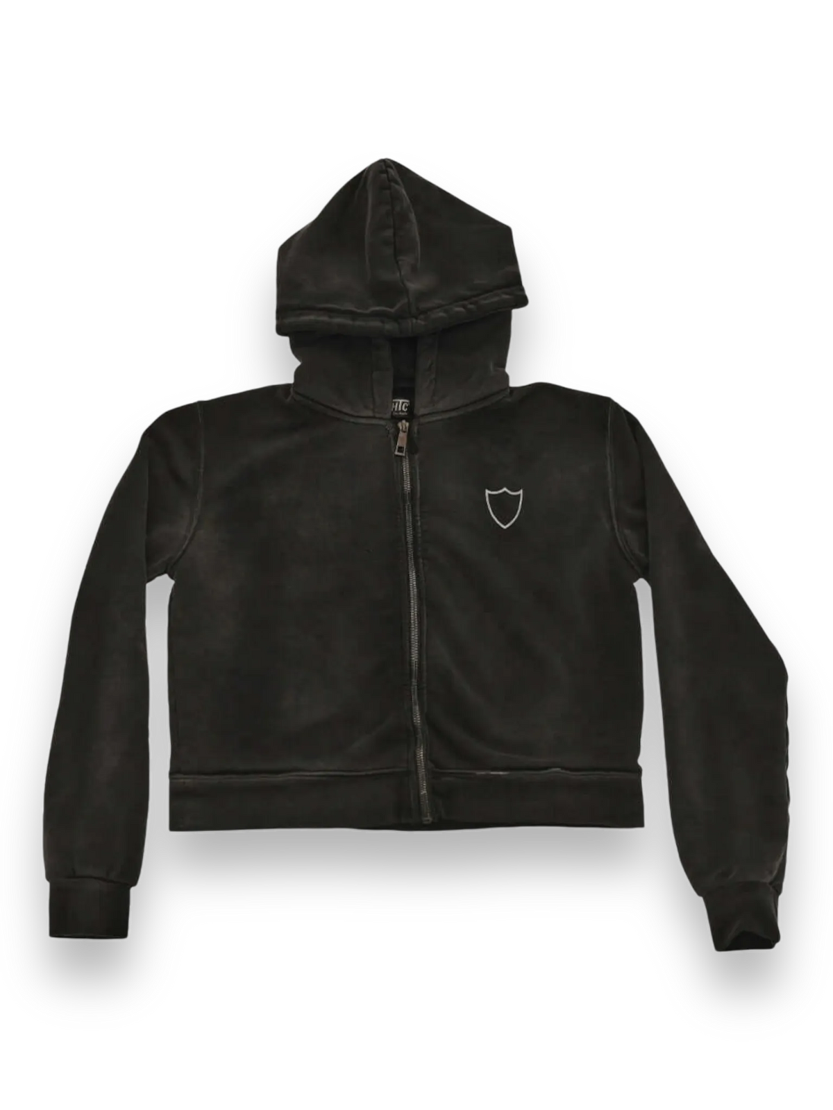 HOLLYWOOD T.C WOMAN ZIP HOODIE BLACK