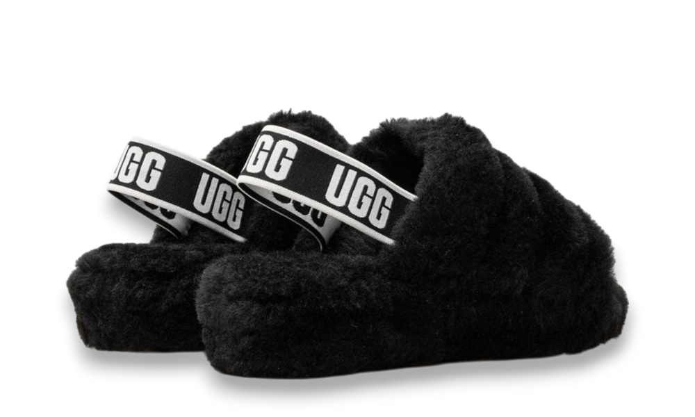UGG Fluff Yeah Slide Black