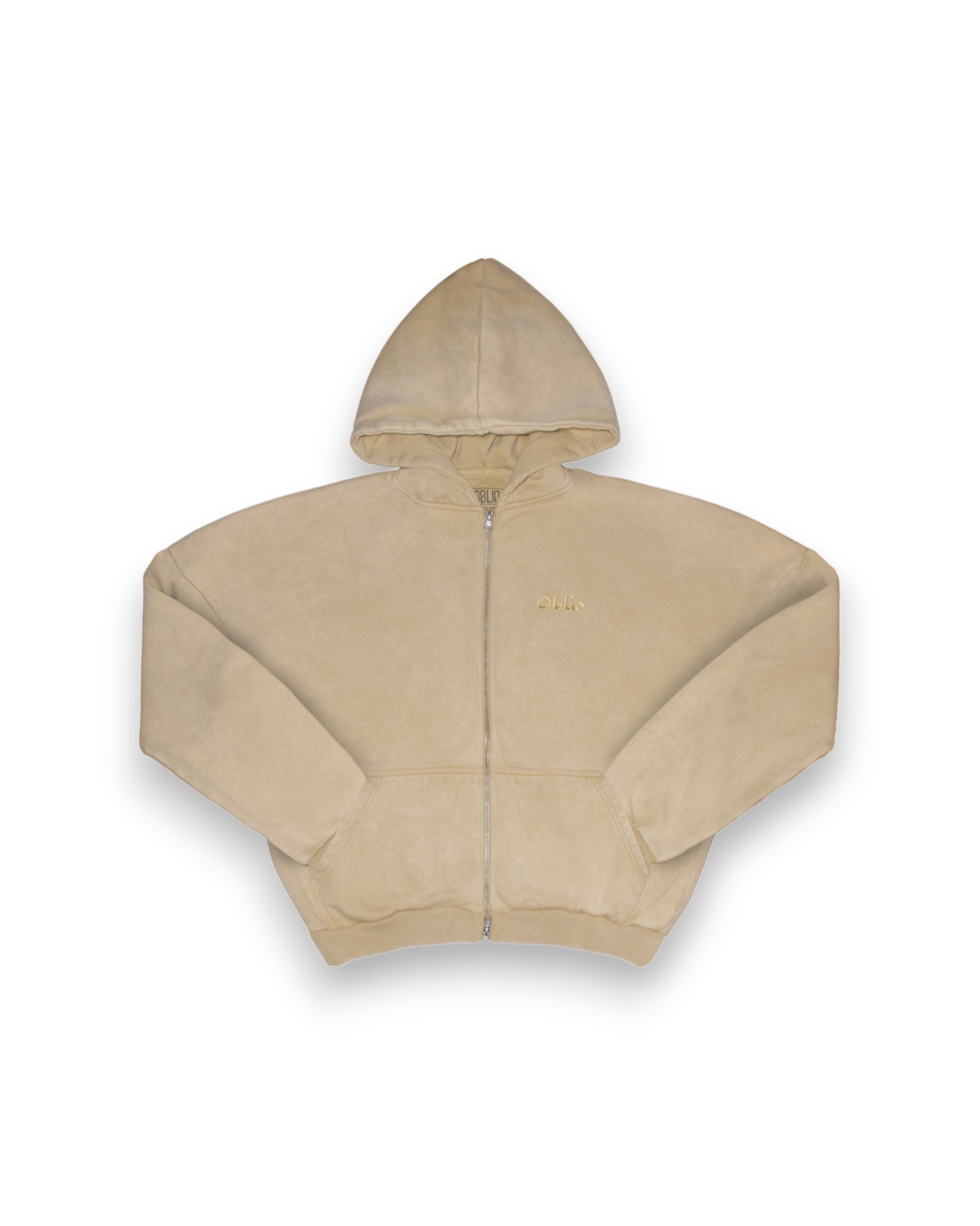Oblio Timeless Zip Hoodie Arabic Dial Sand