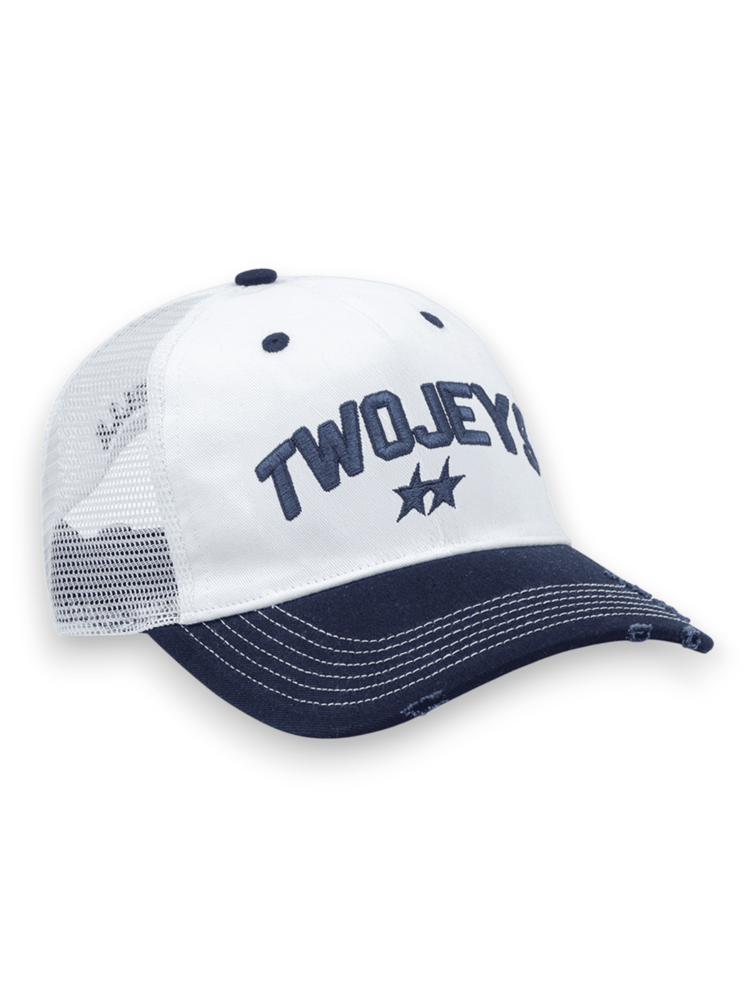 Twojeys White Icon Trucker