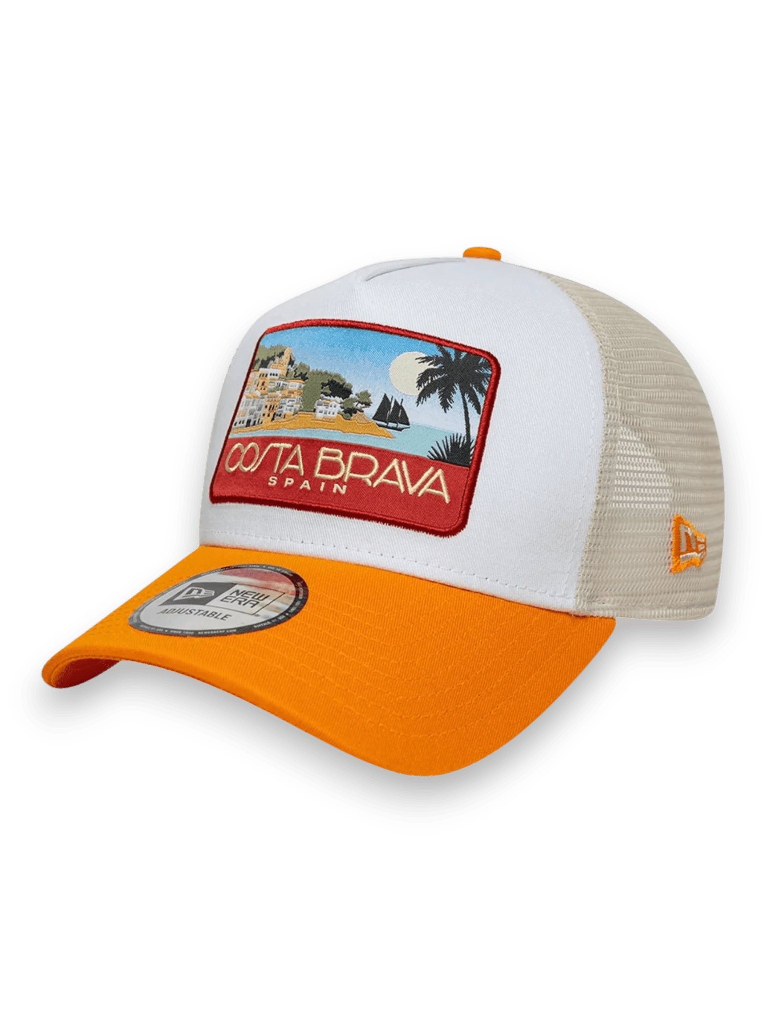 New Era Cappello Con Visiera 9Forty A-Frame Trucker Costa Brava Arancione