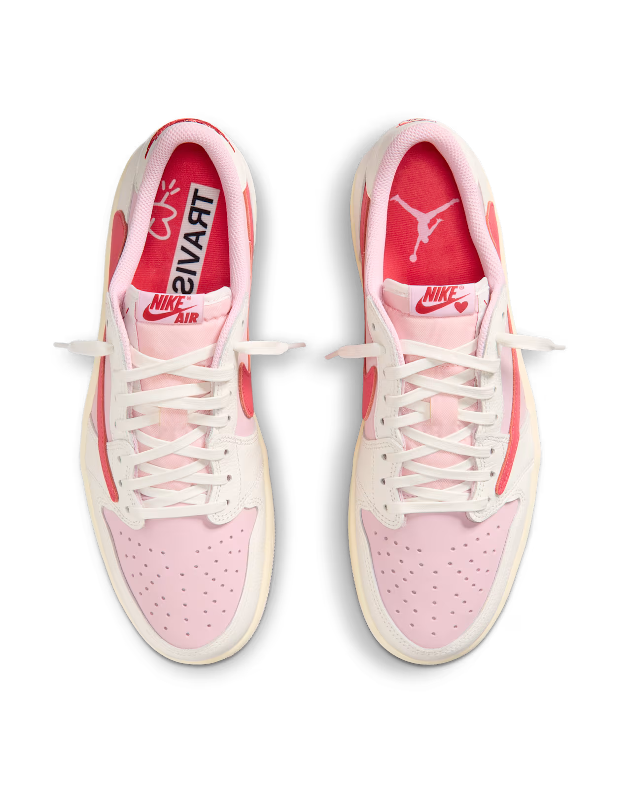 Air Jordan 1 Retro Low OG SP Travis Scott Sail Tropical Pink