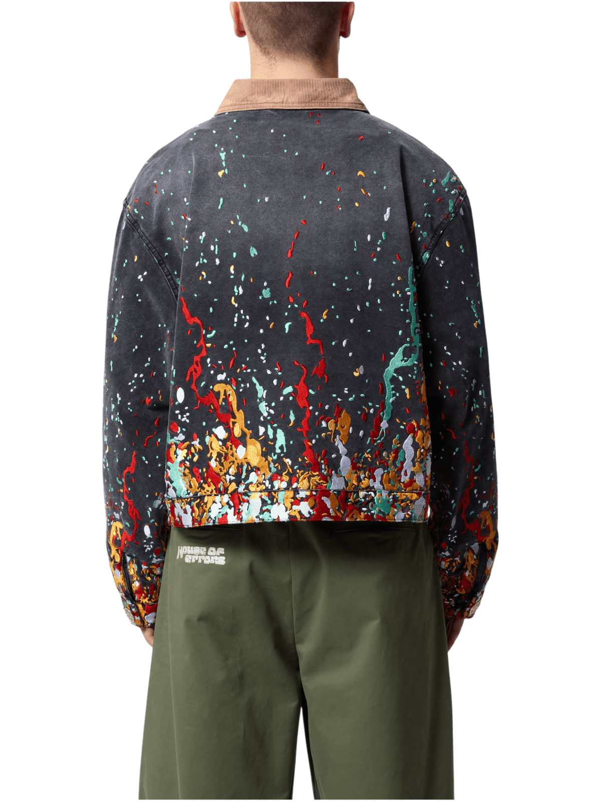 House Of Errors Embroidered Paint Workwear Jacket