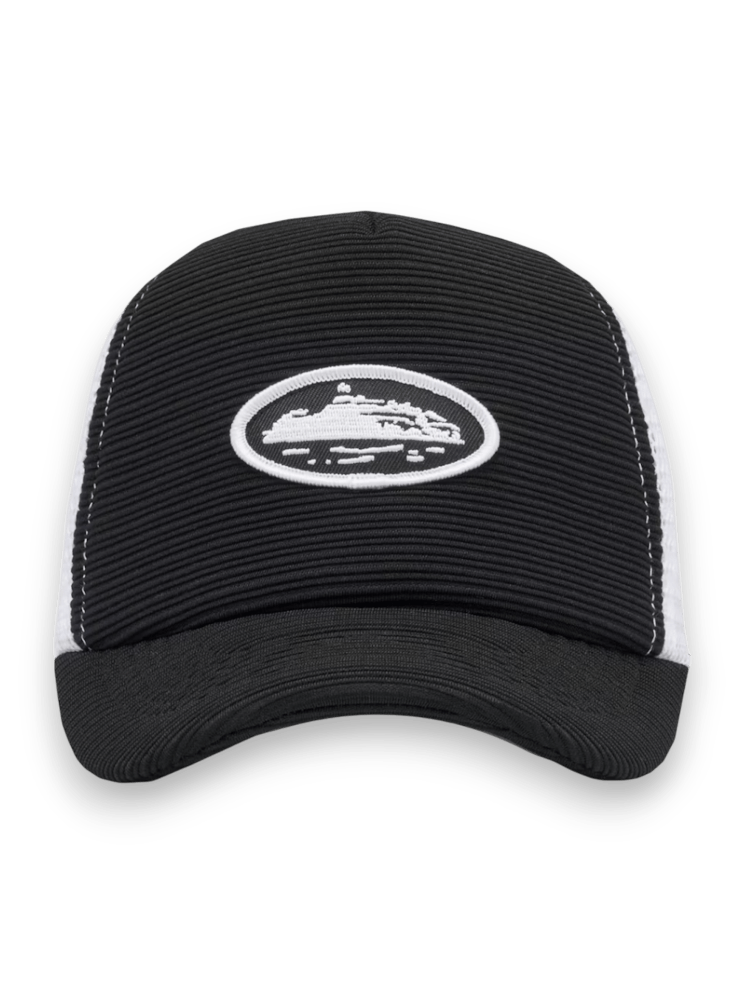 Corteiz Short Peak Trucker Black/White