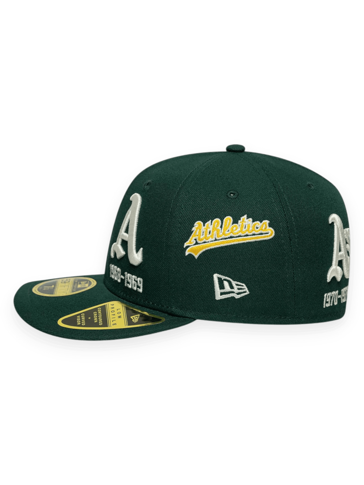 New Era Cap 59FIFTY Fitted Low Profile Athletics MLB Historic Dark Green