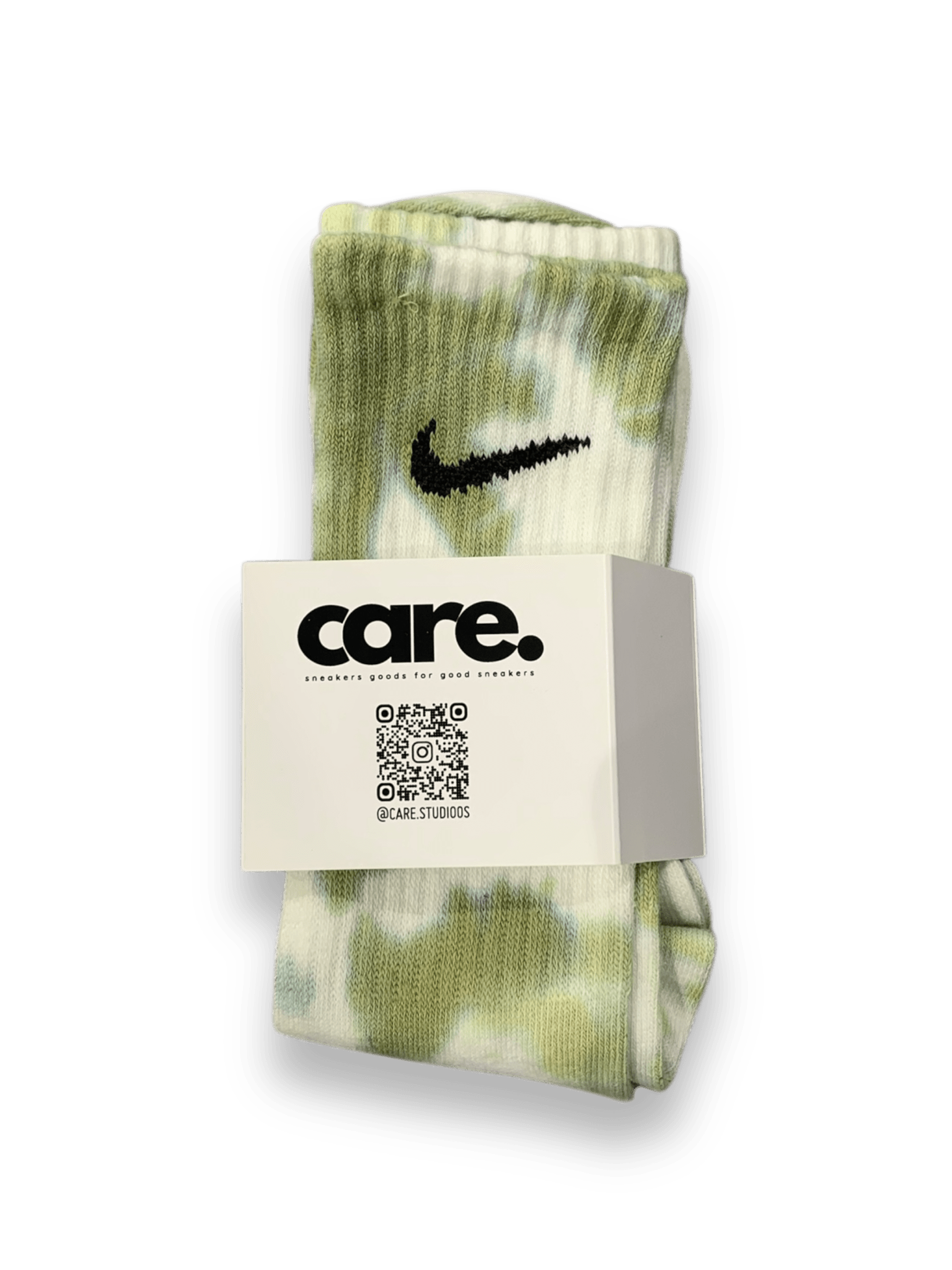 Nike Tie Dye Socks Camo Green by CARE STUDIOS