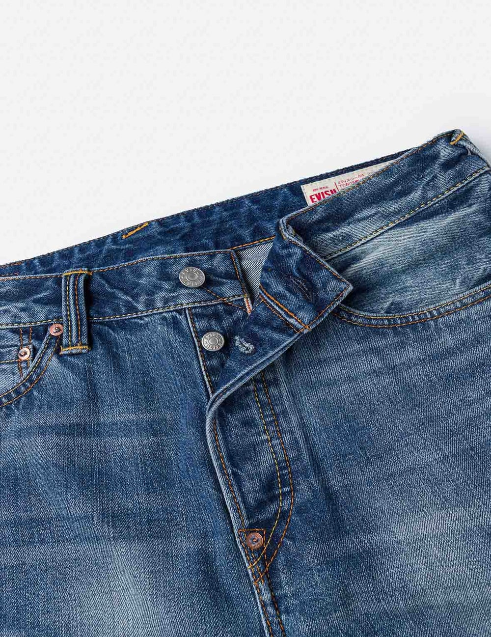 Evisu Yellow Daicock Print Regular Fit Jeans #2020