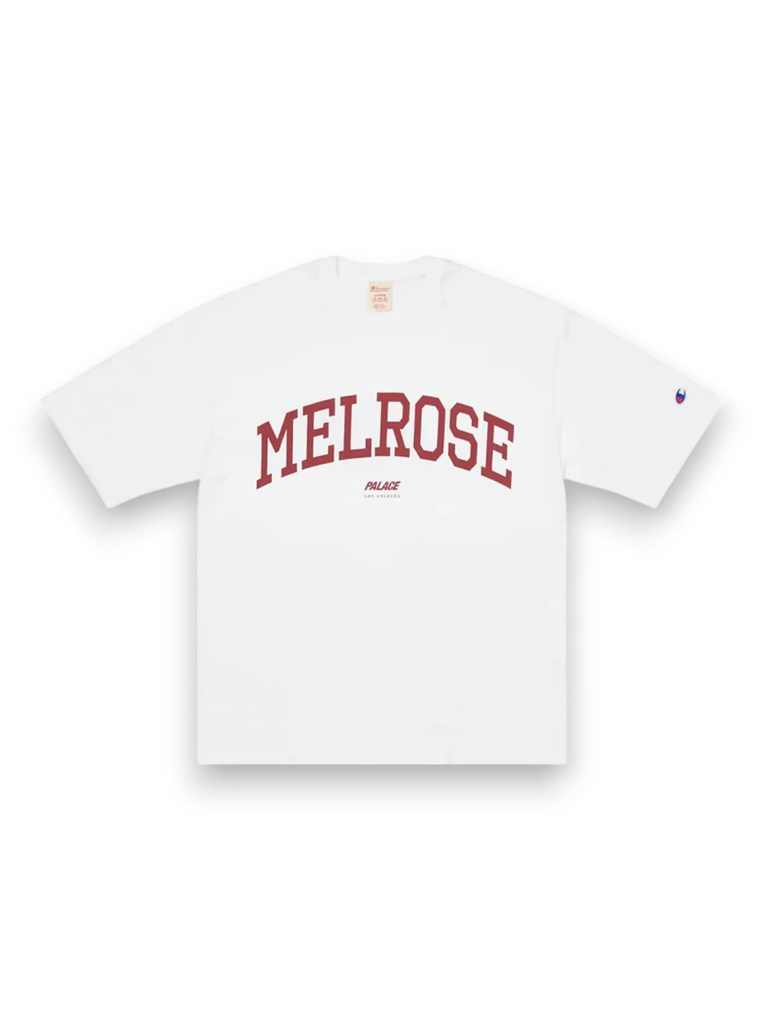 Palace Champion Shop Melrose T-shirt Los Angeles White