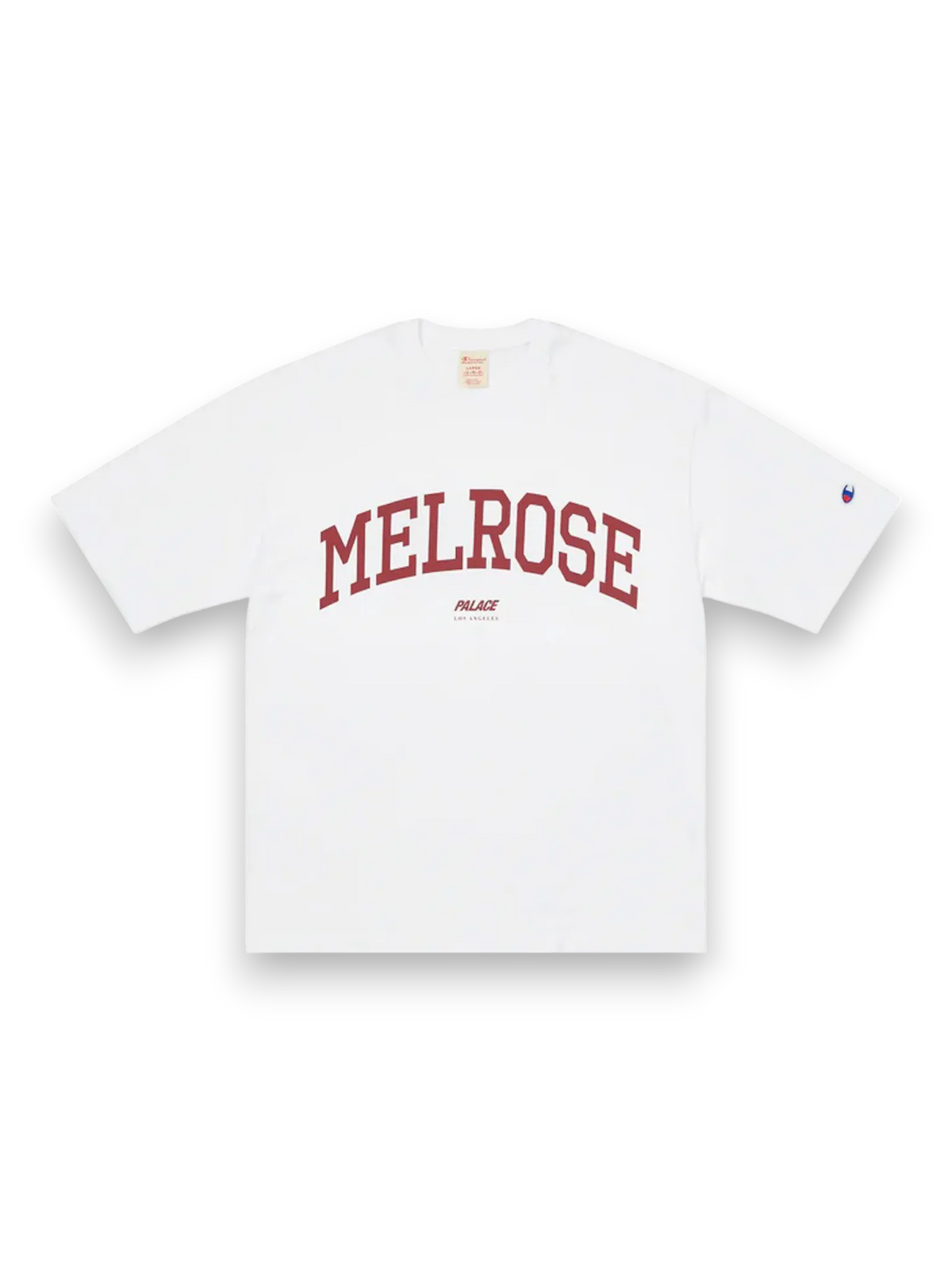 Palace Champion Shop Melrose T-shirt Los Angeles White