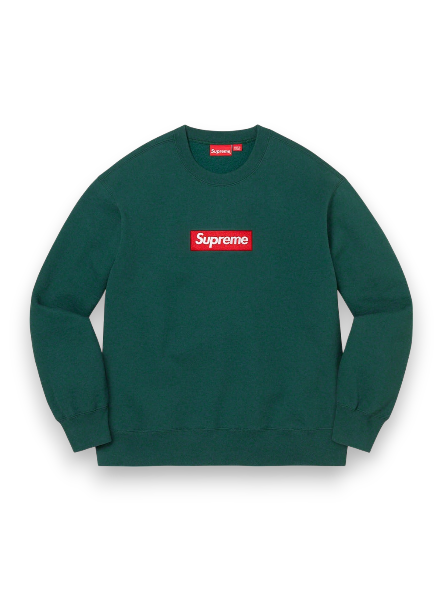 Supreme Box Logo Crewneck (FW22) Dark Pine