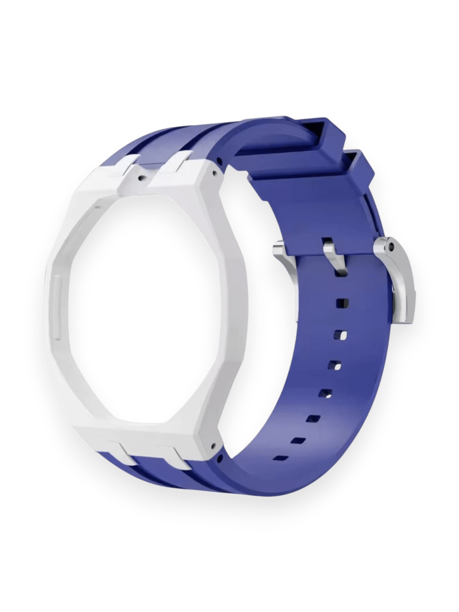 Ap Swatch Royal Pop Bioceramic And Silicone Strap White/Dark Blue