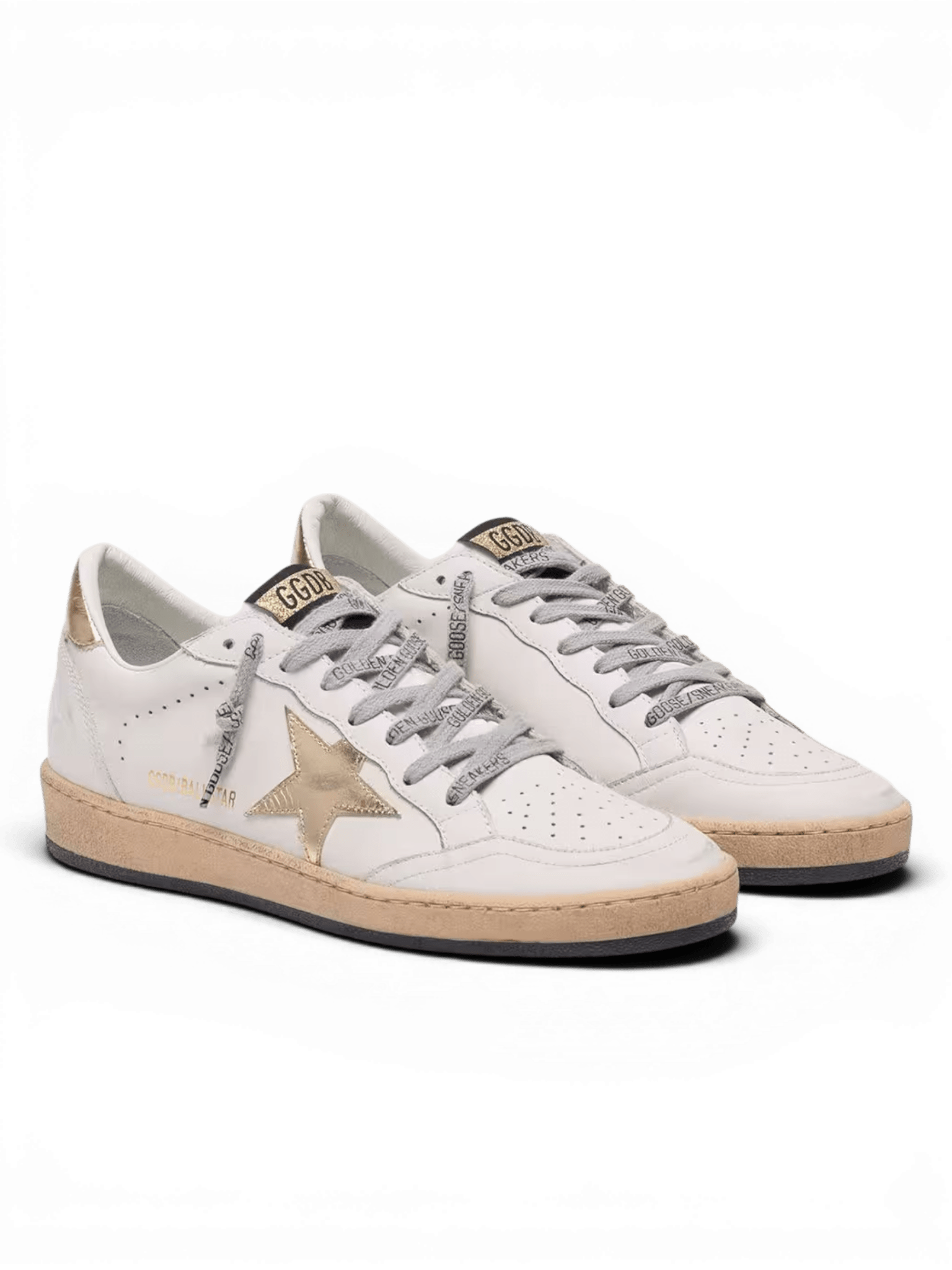 Golden Goose Ball Star Donna con stella e talloncino dorati