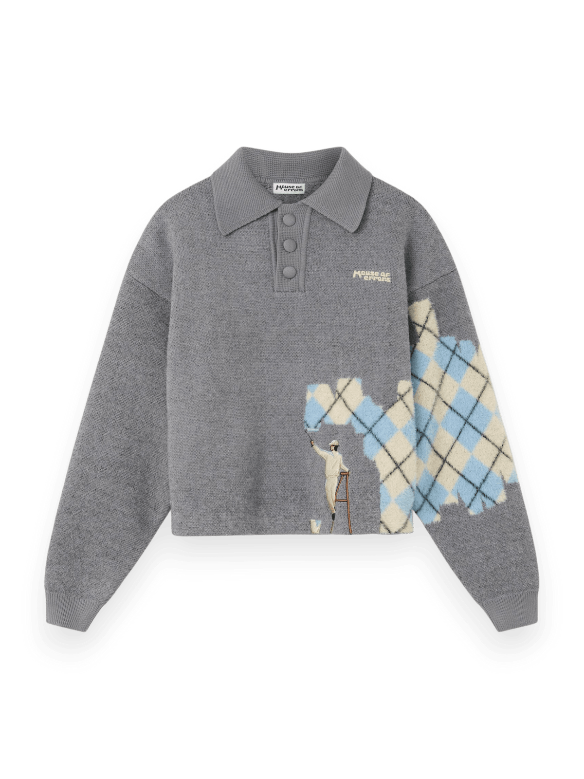 House Of Errors Knitted Wall Painter Rugby Grey