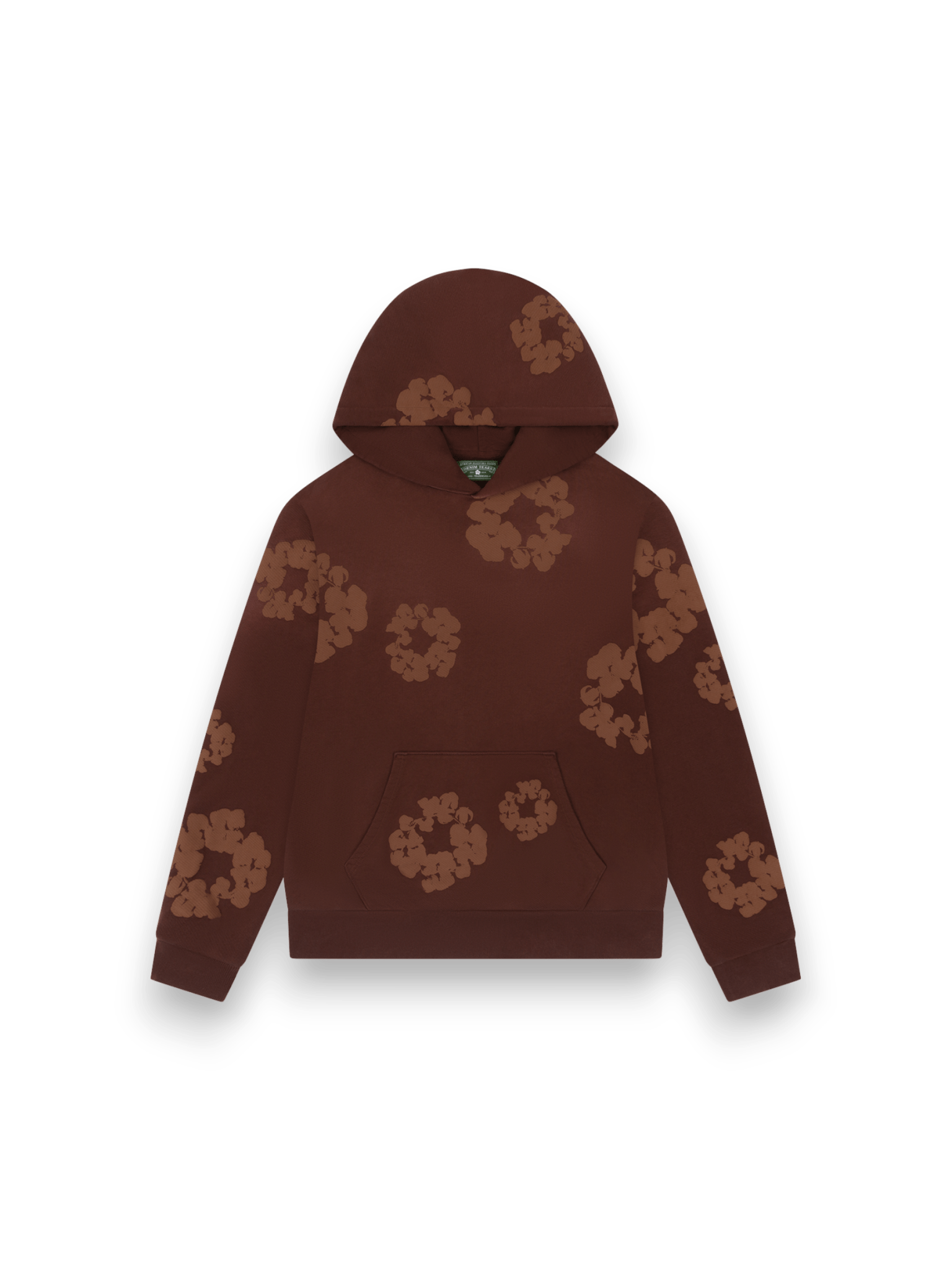 Denim Tears Mono Cotton Wreath Hoodie Brown