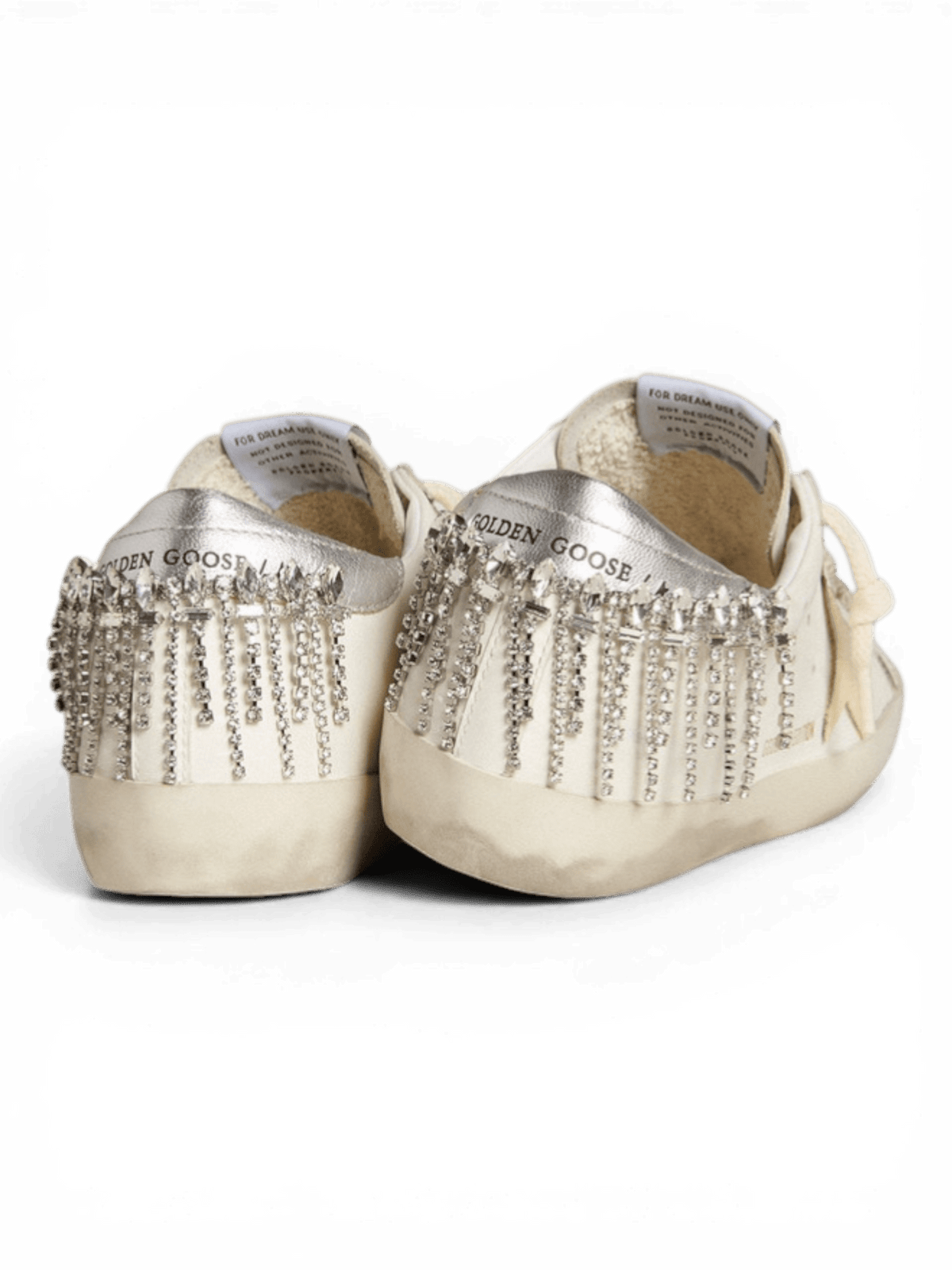 Golden Goose Super-Star With Suede Star And Swarovski Crystal