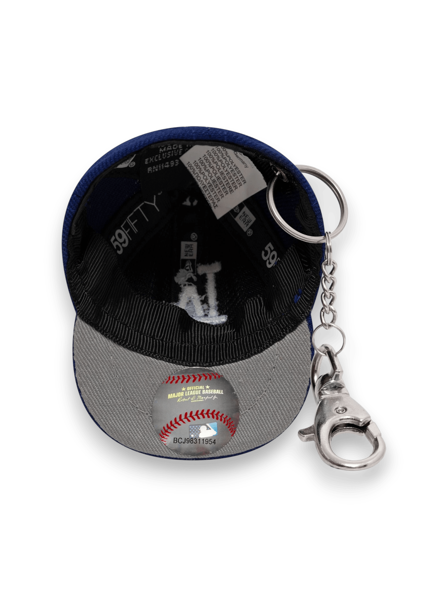 New Era Portachiavi LA Dodgers MLB Mini Cap Blu Scuro