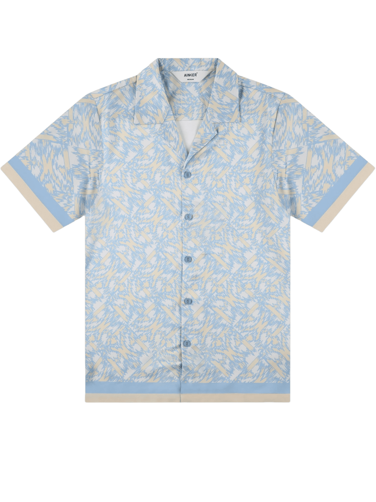 AINKER – Satin 839 Light Blue Shirt