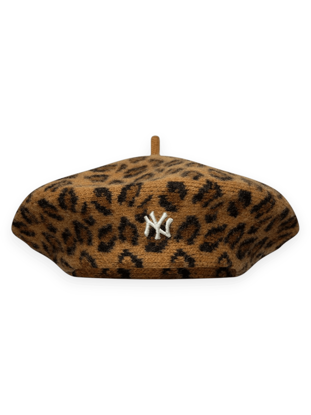 New Era Cap Beret New York Yankees MLB Leopard Beige