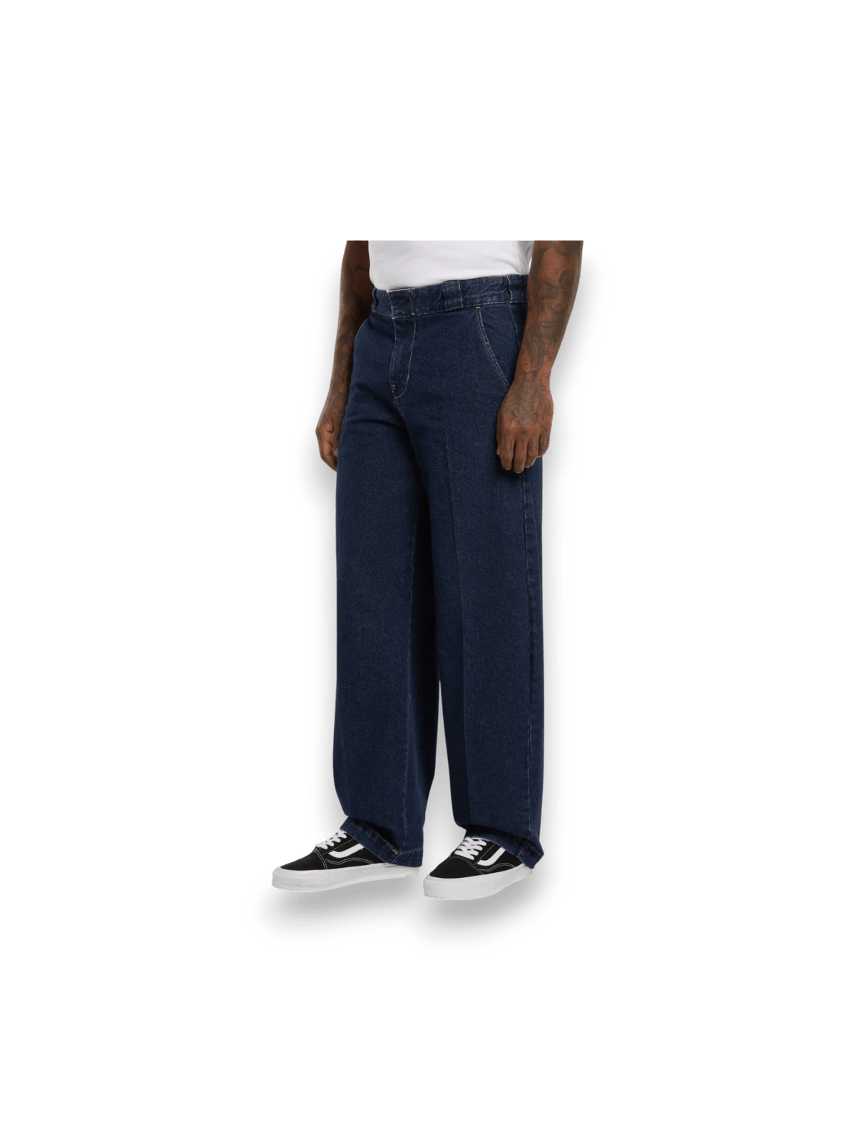 Dickies 877 Barrel Leg Work Jeans Uomo Dark Indigo