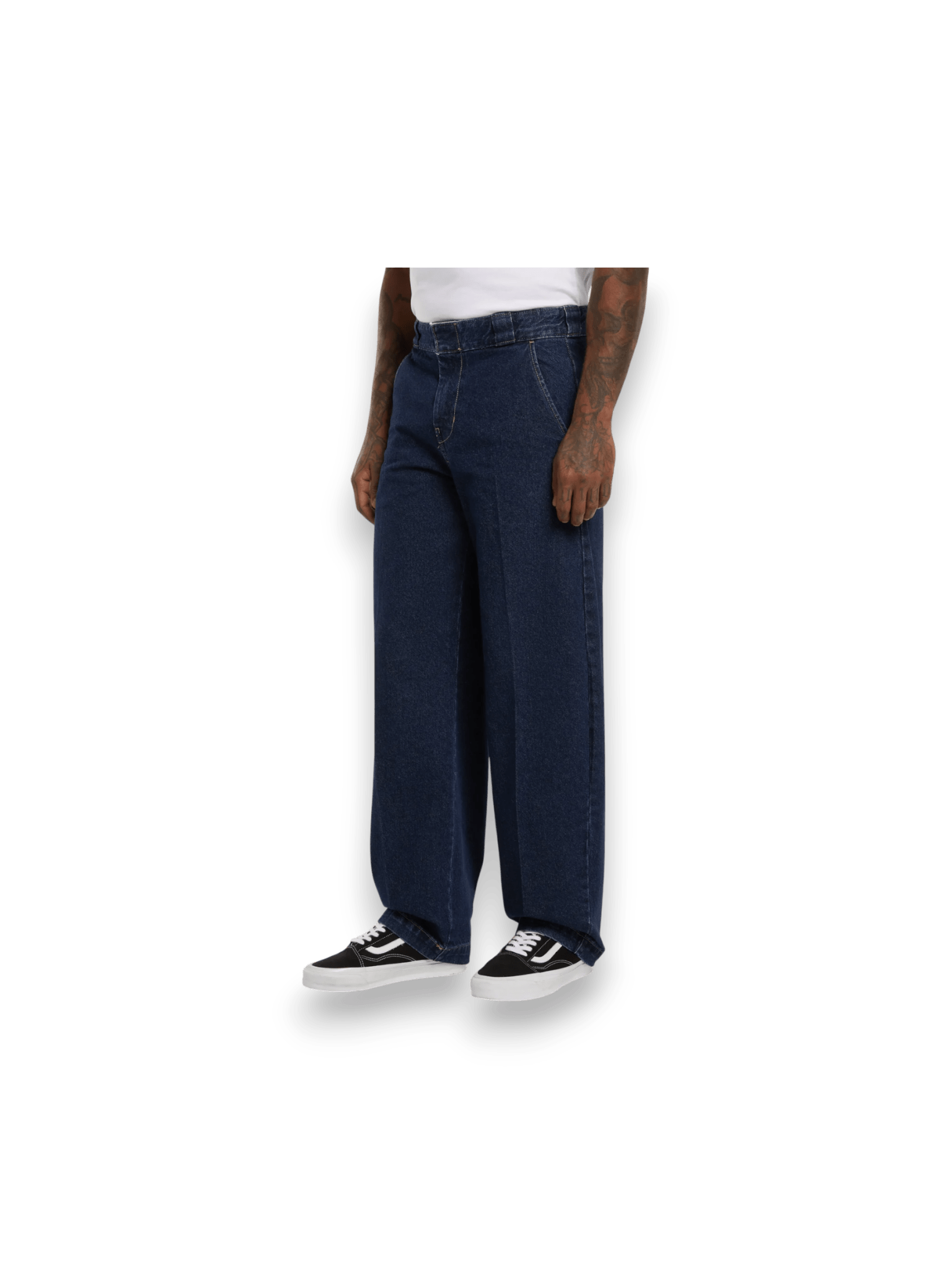 Dickies 877 Barrel Leg Work Jeans Uomo Dark Indigo