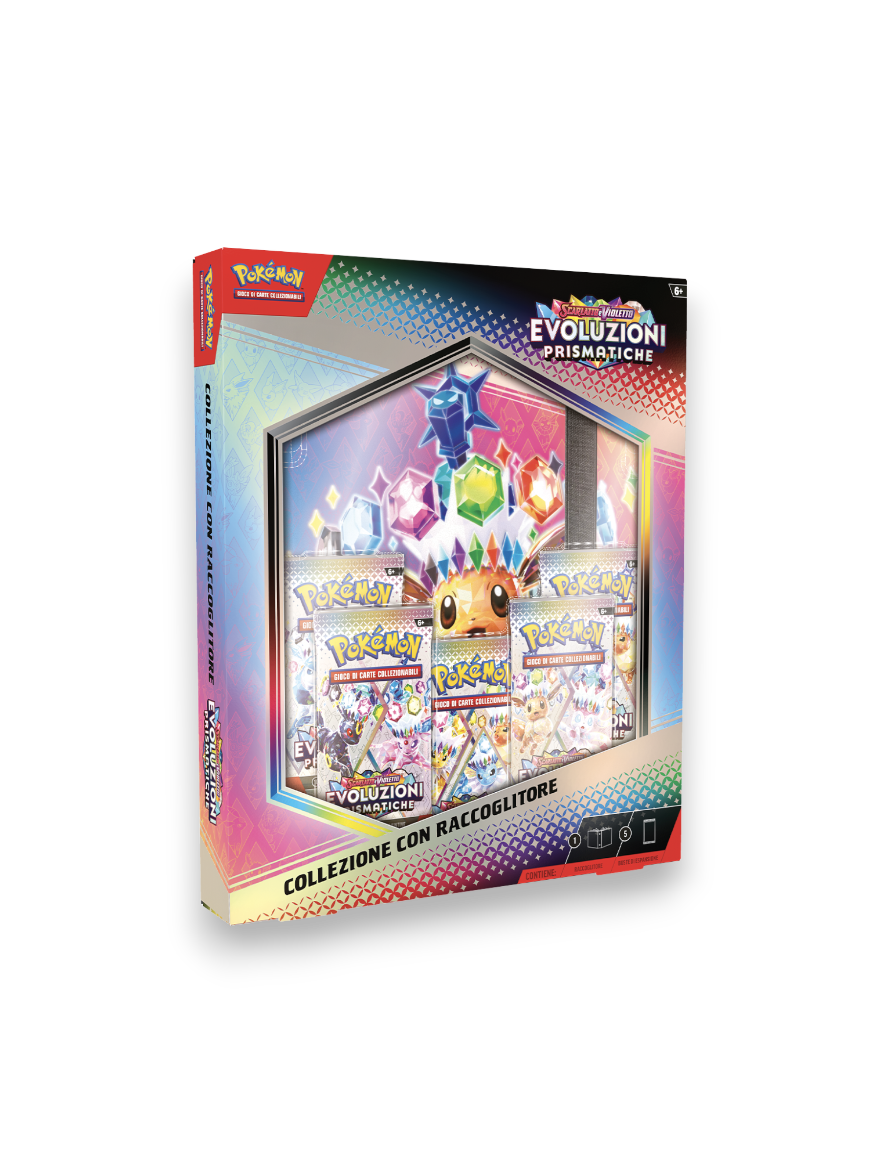 Pokémon Scarlatto e Violetto Evoluzioni Prismatiche Collezione con Raccoglitore