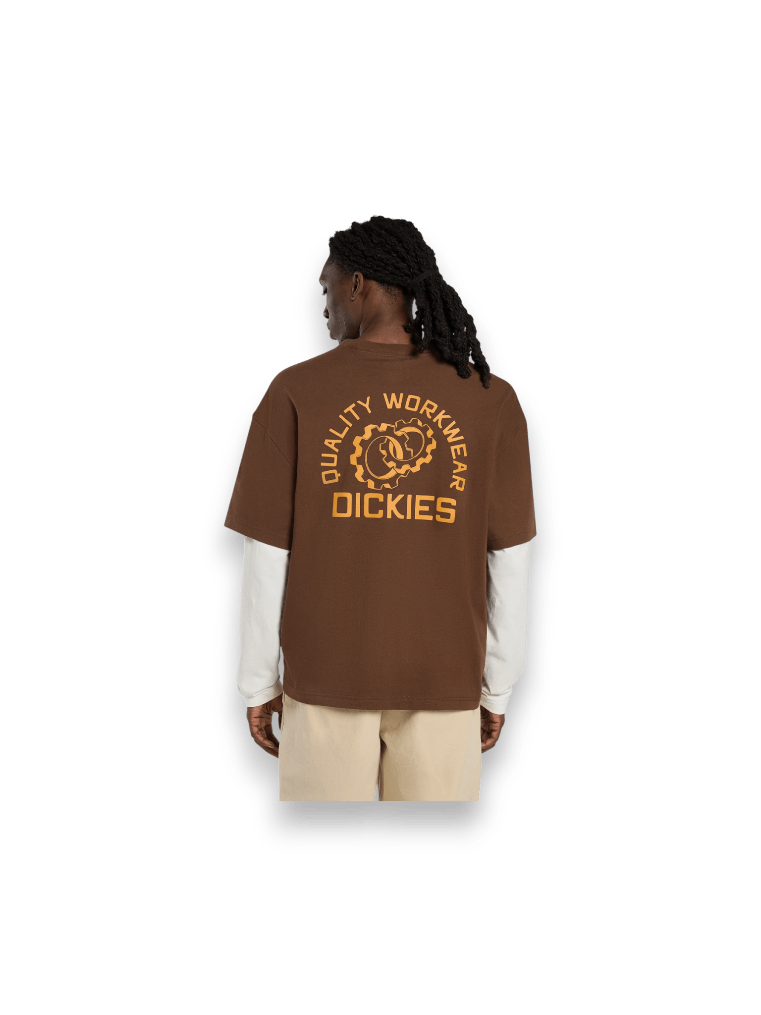 DICKIES Payson 2-in-1 lightweight t-shirt Brown