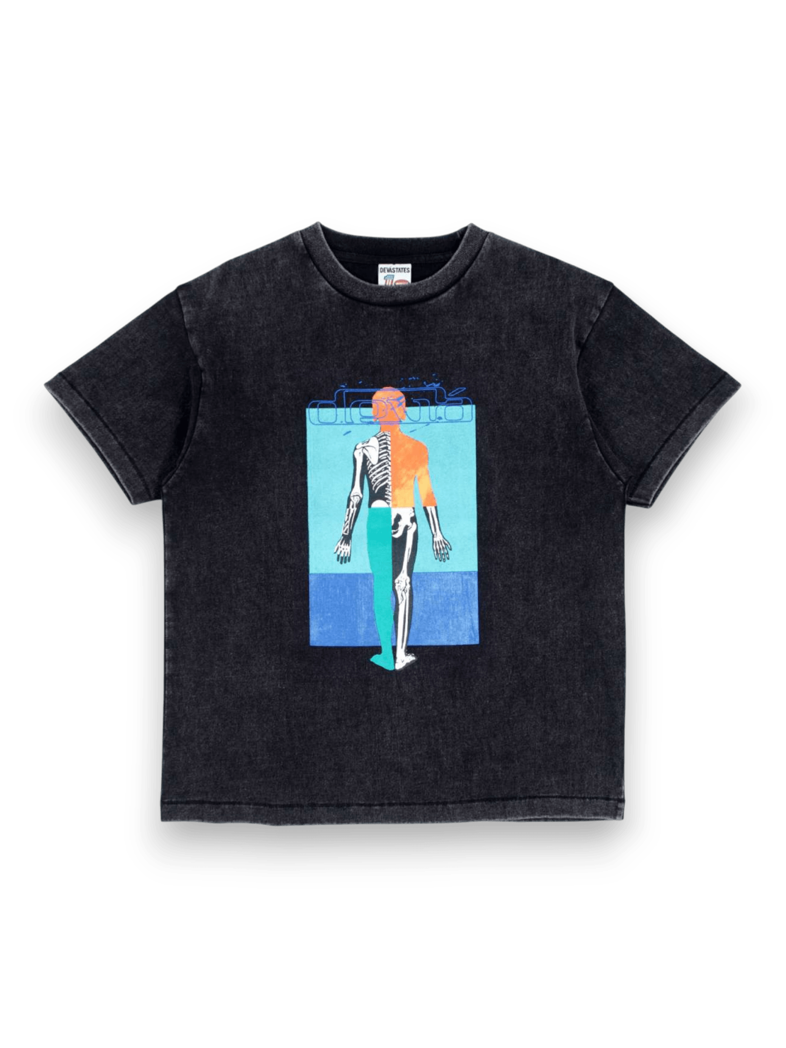 DEVÁ STATES Stigma GFX T-Shirt Washed Black