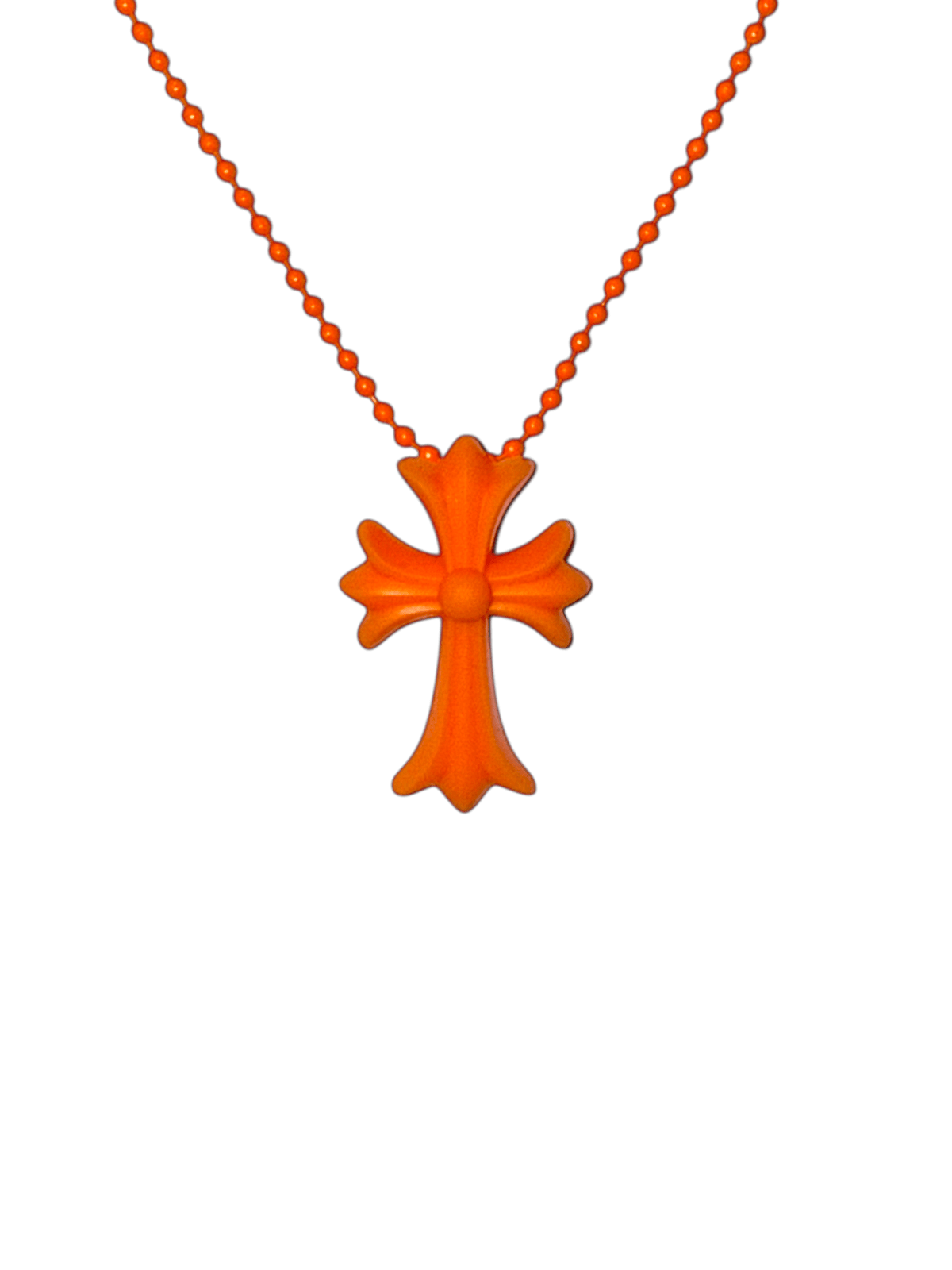Chrome Hearts Cross Silicon Orange Ball Chain