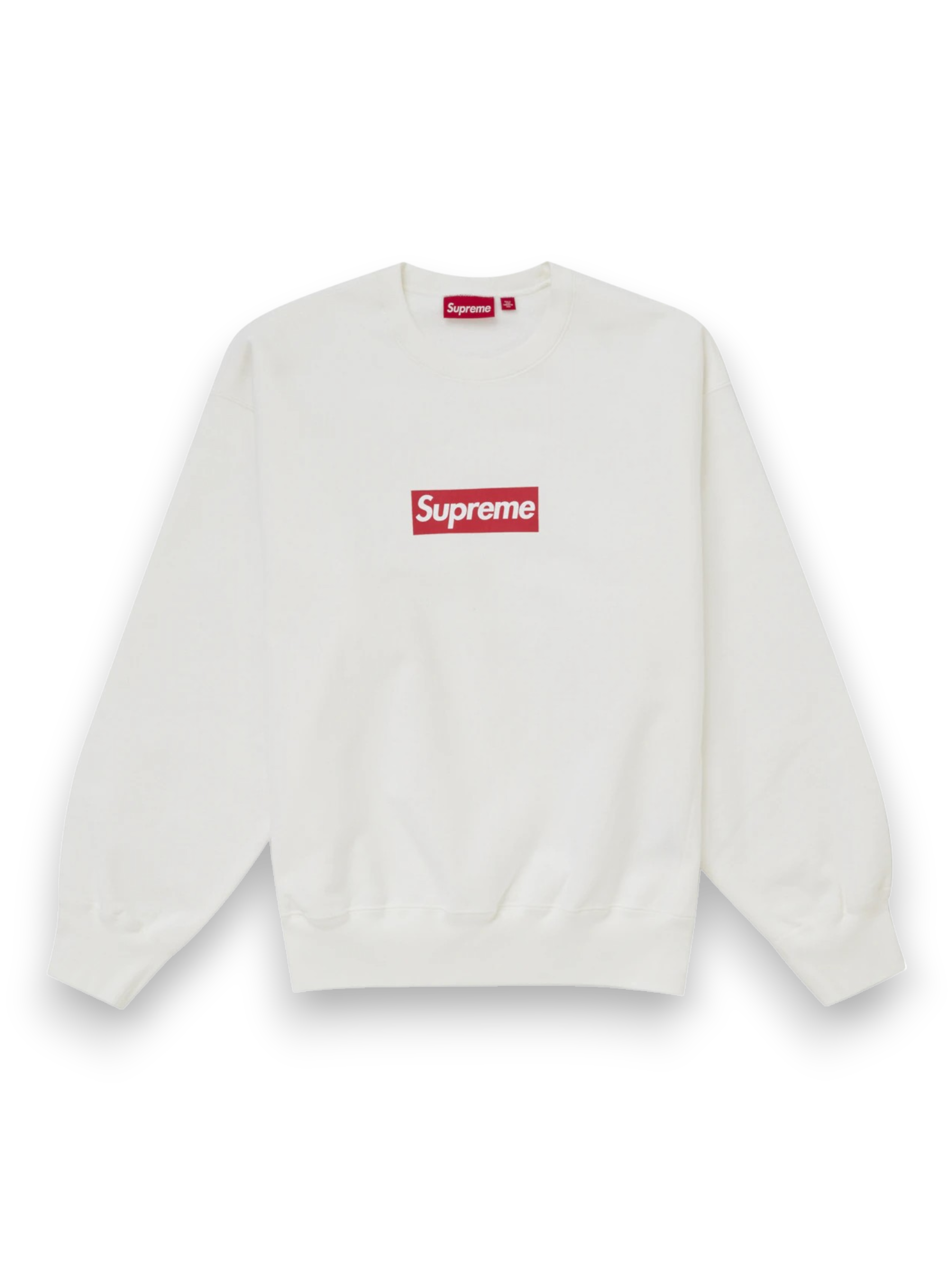 Supreme Washed Box Logo Crewneck White