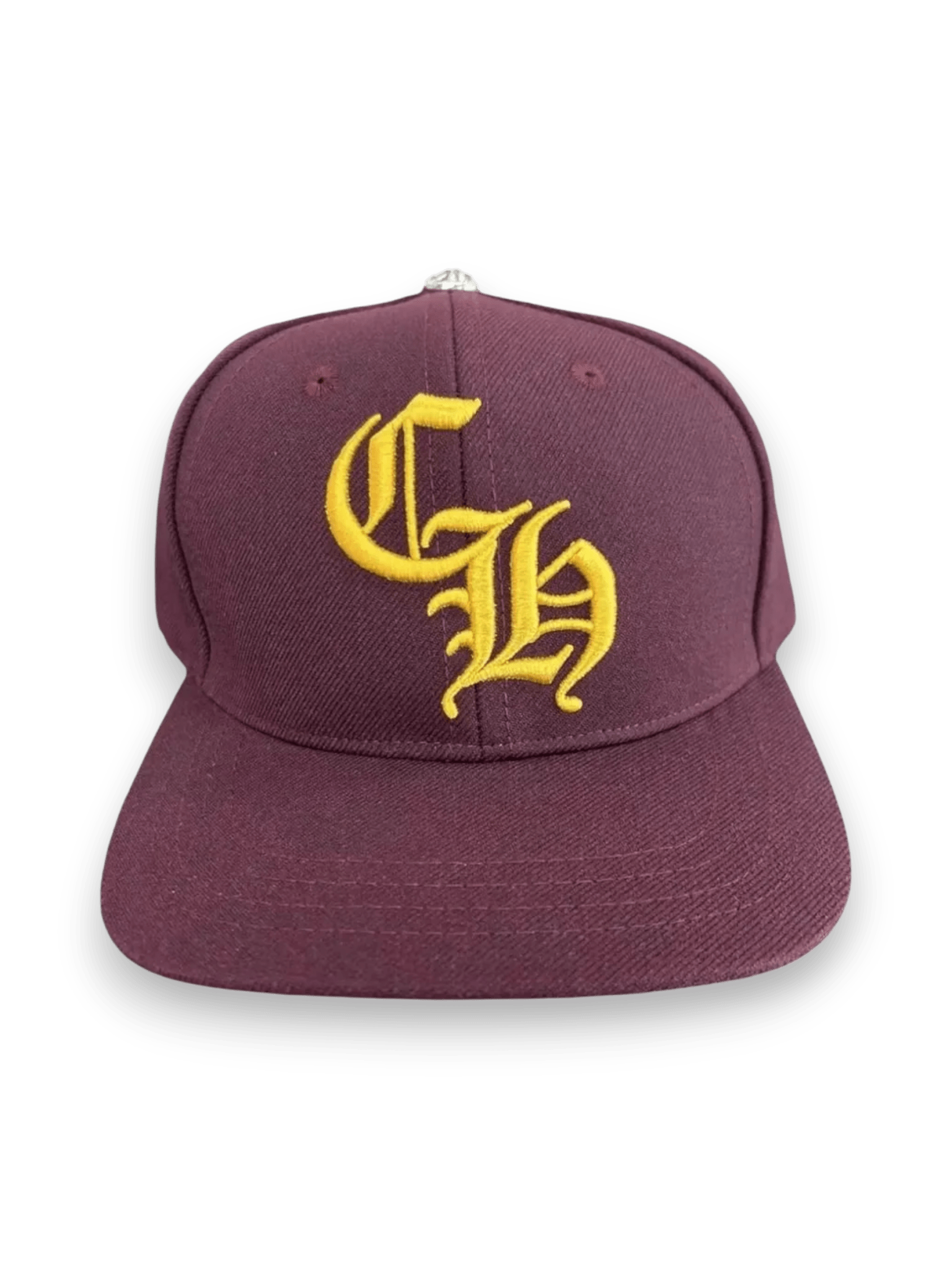 Chrome Hearts embroidered logo cap burgundy