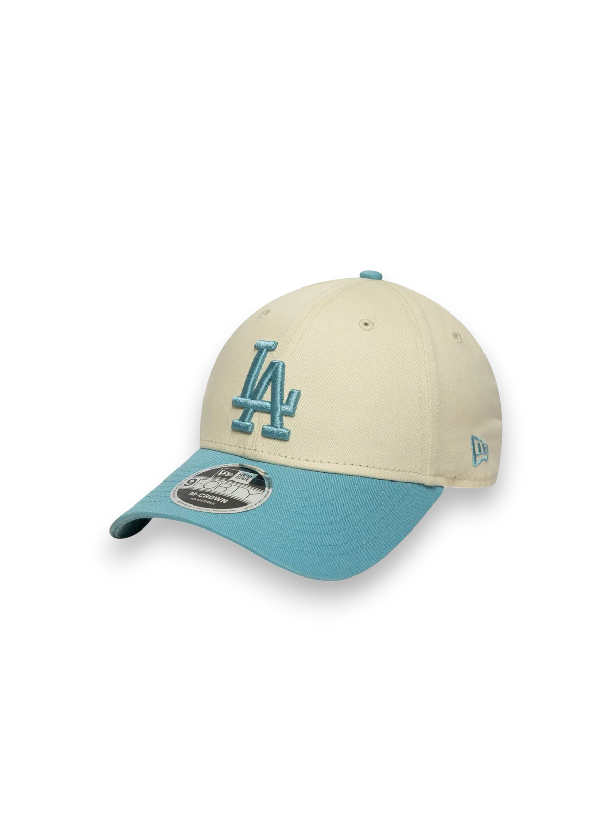 New Era LA Dodgers MLB Colour Block Cream 9FORTY M-Crown Adjustable Cap