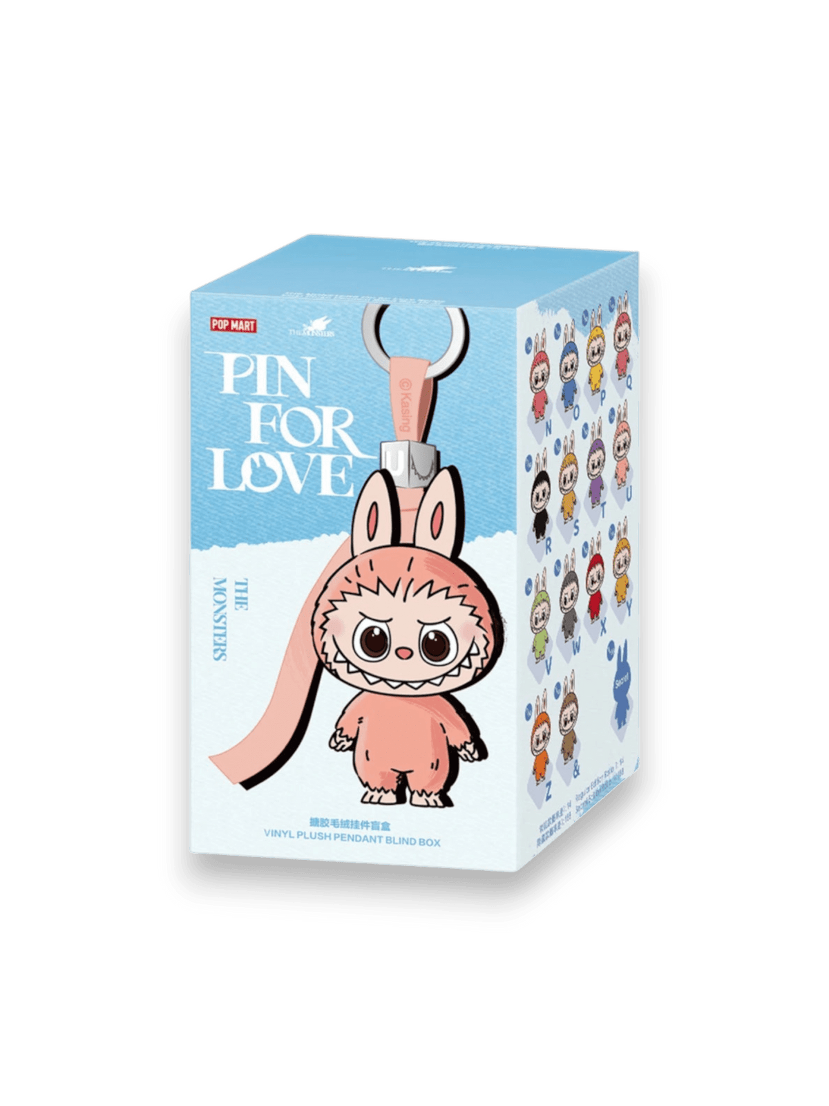 Pop Mart Labubu The Monsters Pin for Love Series Vinyl Plush Pendant (N-Z) Single Blind Box