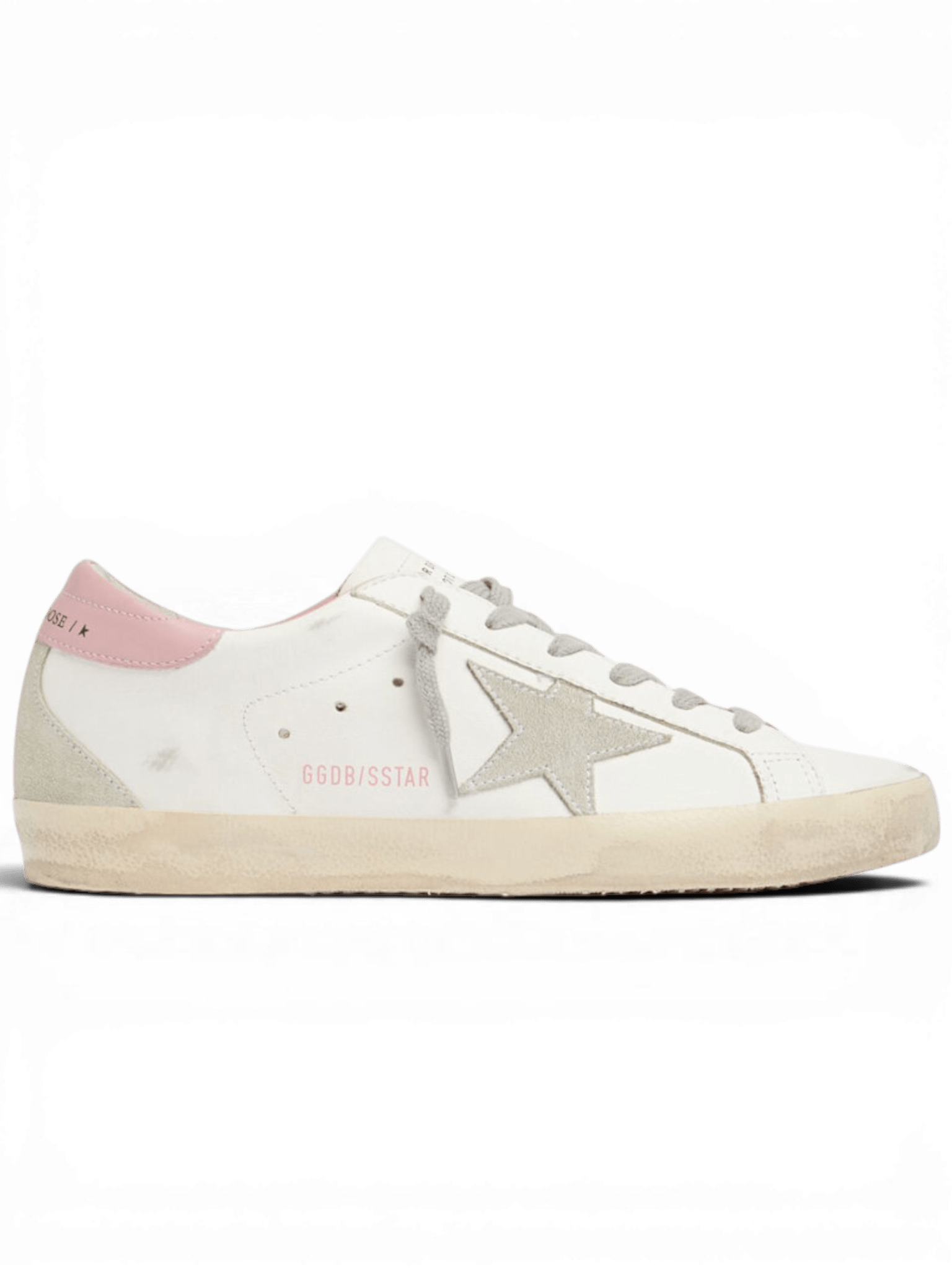 Golden Goose Sneaker Super Star in pelle White Pink