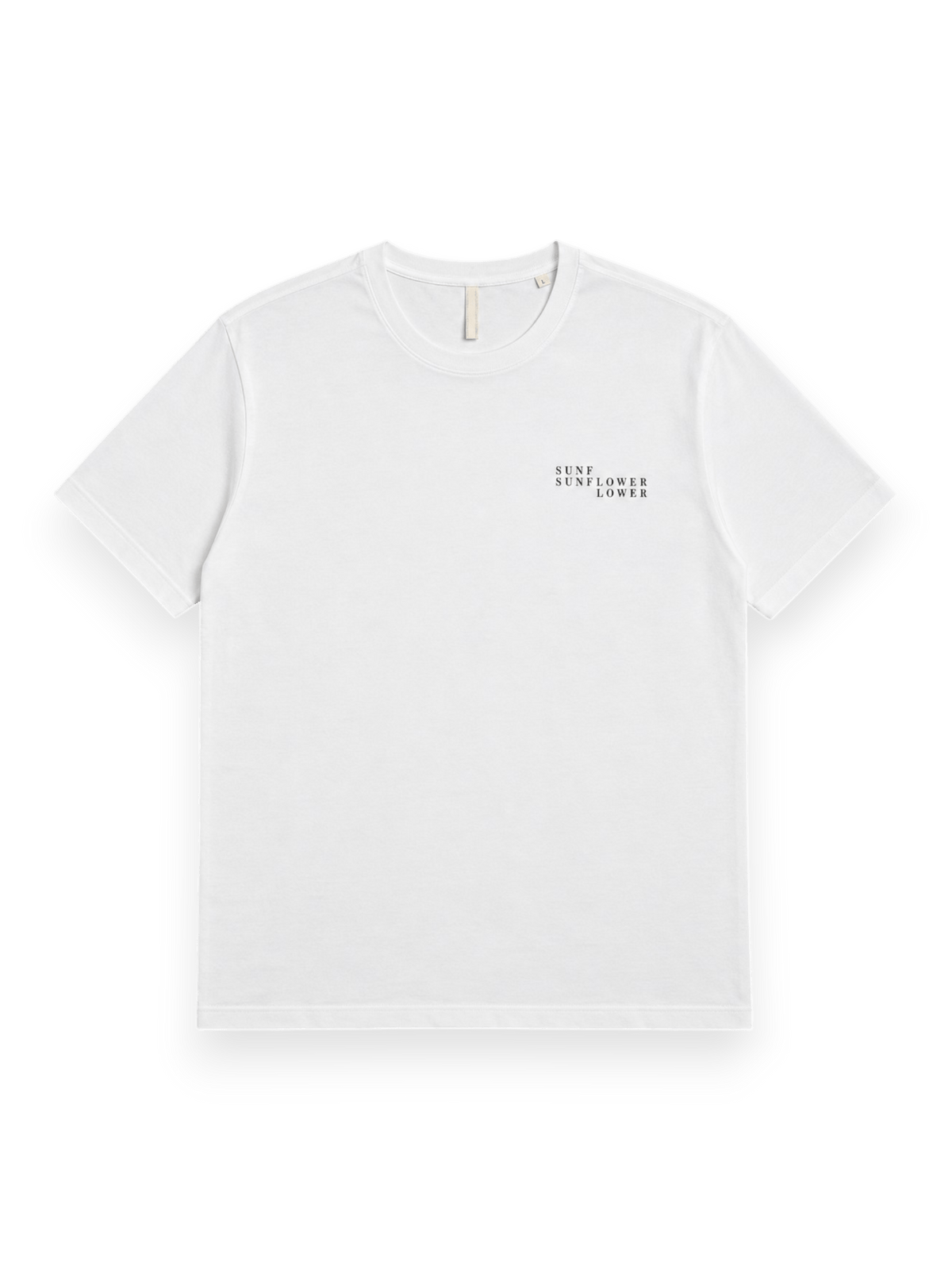 Sunflower Logo Tee White