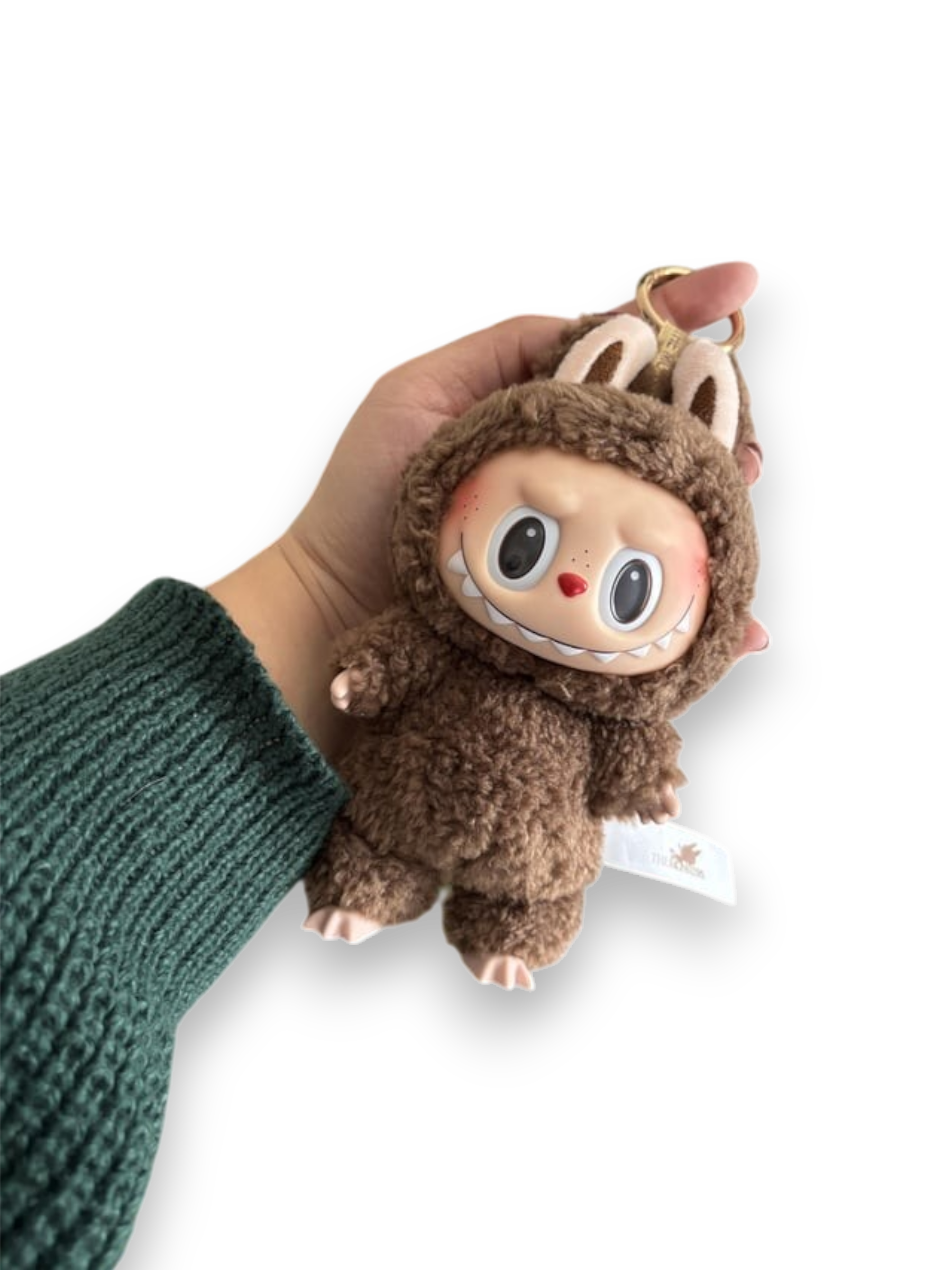 Pop Mart Labubu The Monsters Tasty Macarons Chestnut Cocoa Vinyl Plush Pendant