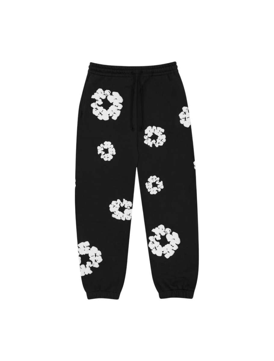 Denim Tears The Cotton Wreath Sweatpants Black