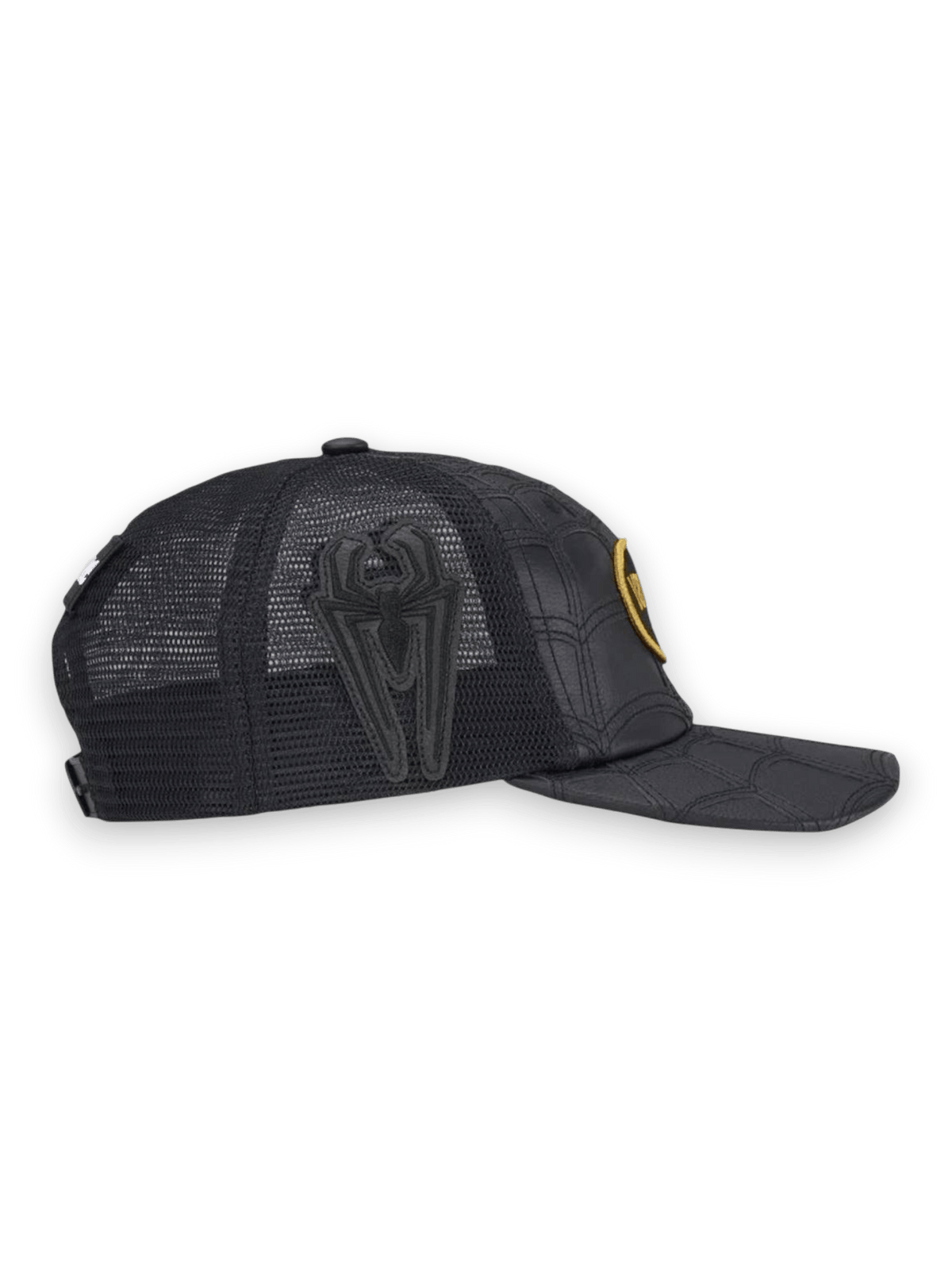 Supreme Vanson Leathers Spider-Man Mesh Back 6-Panel Hat Black