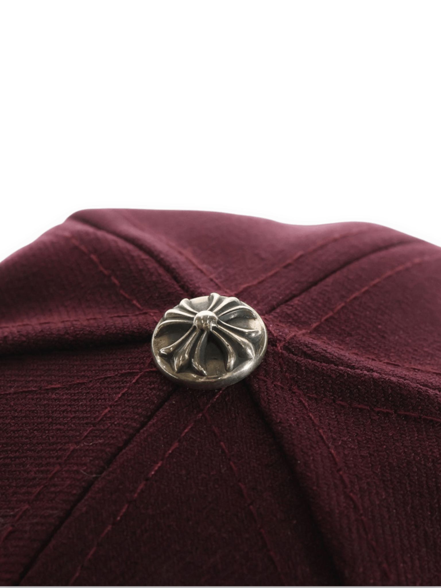 Chrome Hearts embroidered logo cap burgundy hat