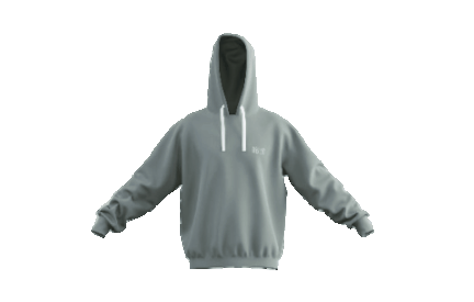 OBLIO SOCIETY Slate Hand Washed 3d Embroidery Hoodie
