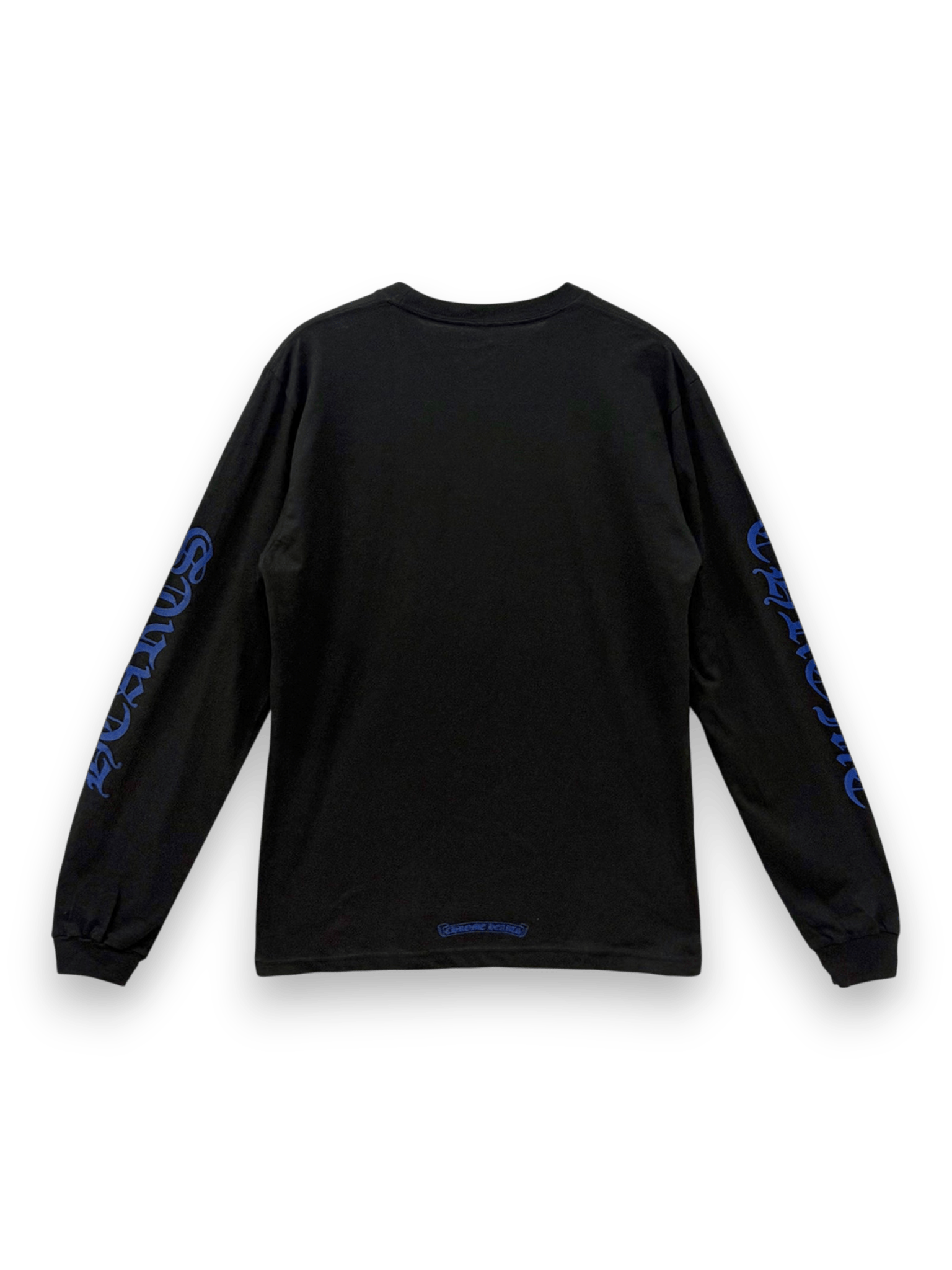 Chrome Hearts Black & Blue Neck Logo Longsleeve T-Shirt