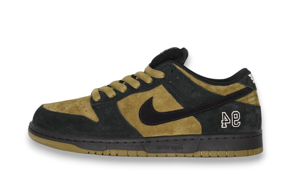 Supreme® Nike SB Dunk Low Camper Green