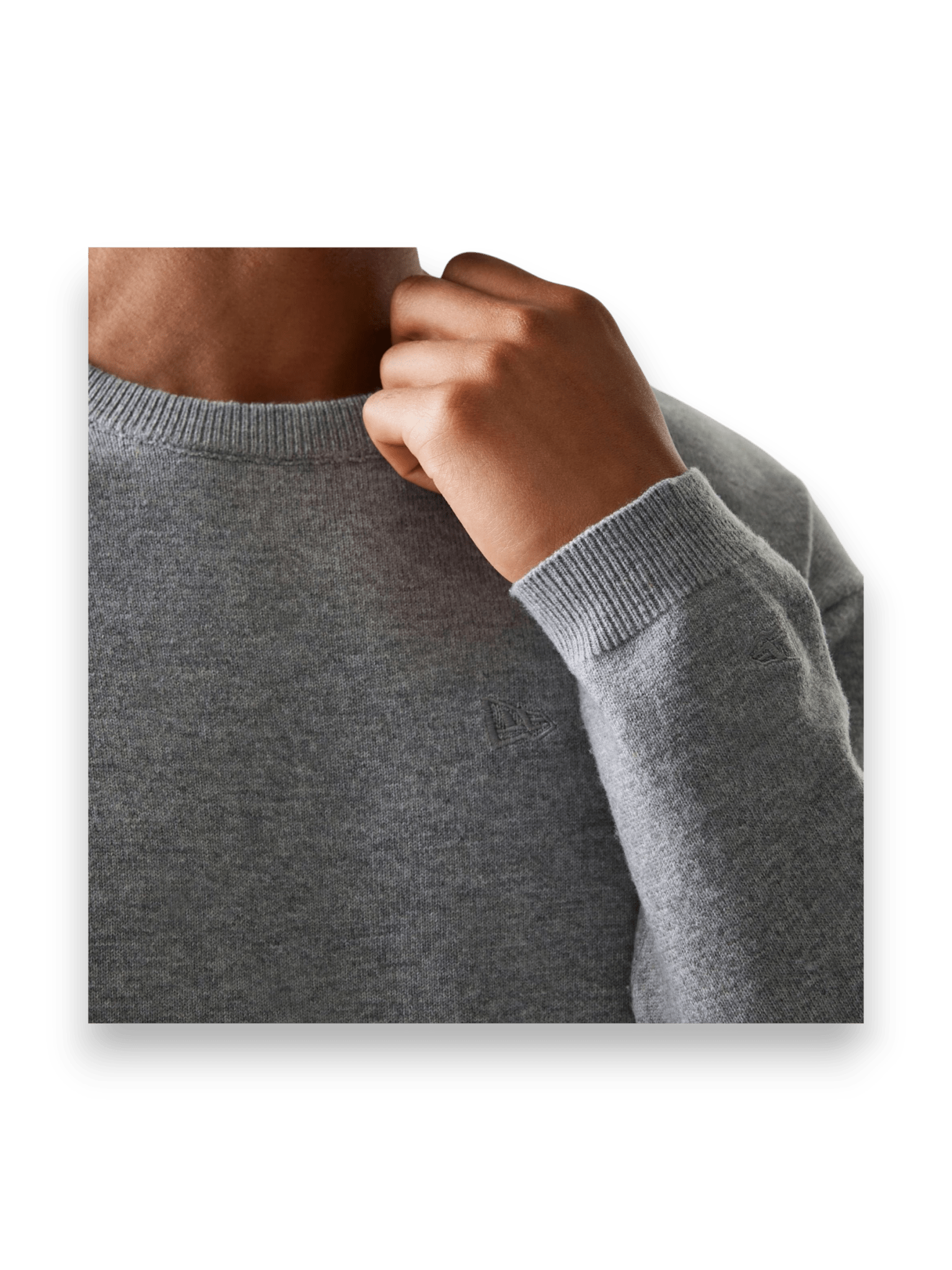 New Era Essential Flag Grey Knitted Sweater