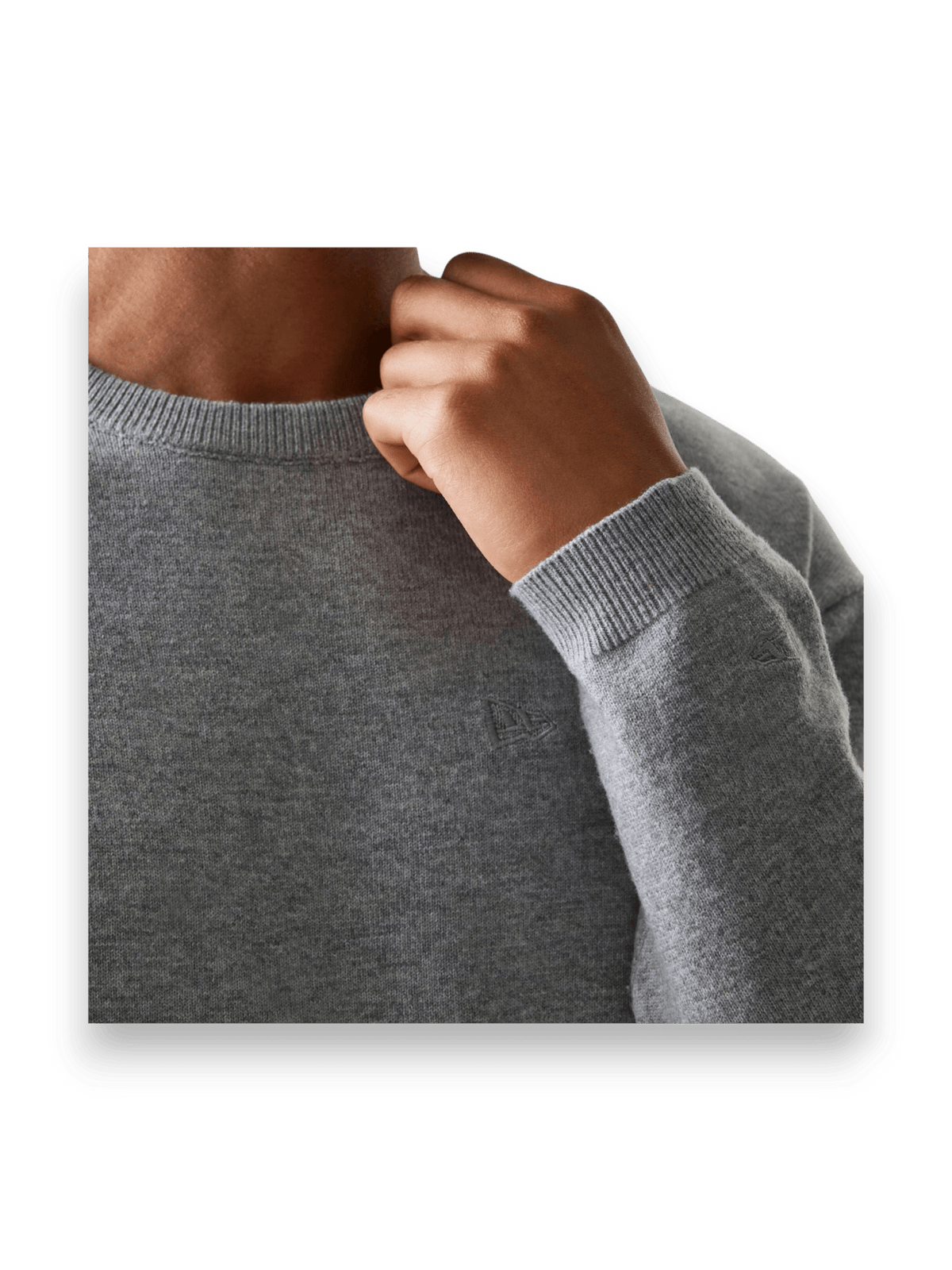 New Era Essential Flag Grey Knitted Sweater