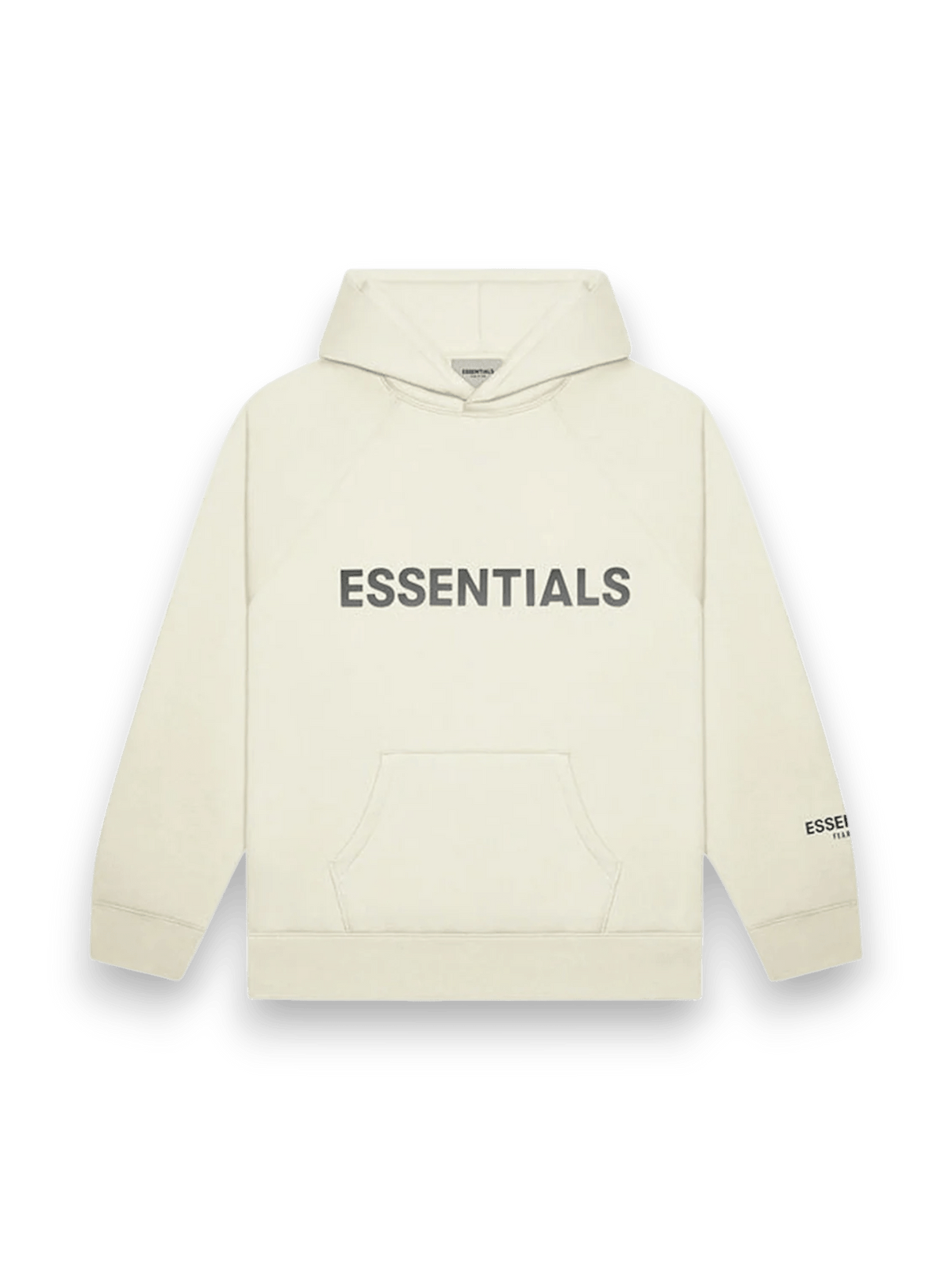 Fear Of God Hoodie Essential Applique Logo Cream
