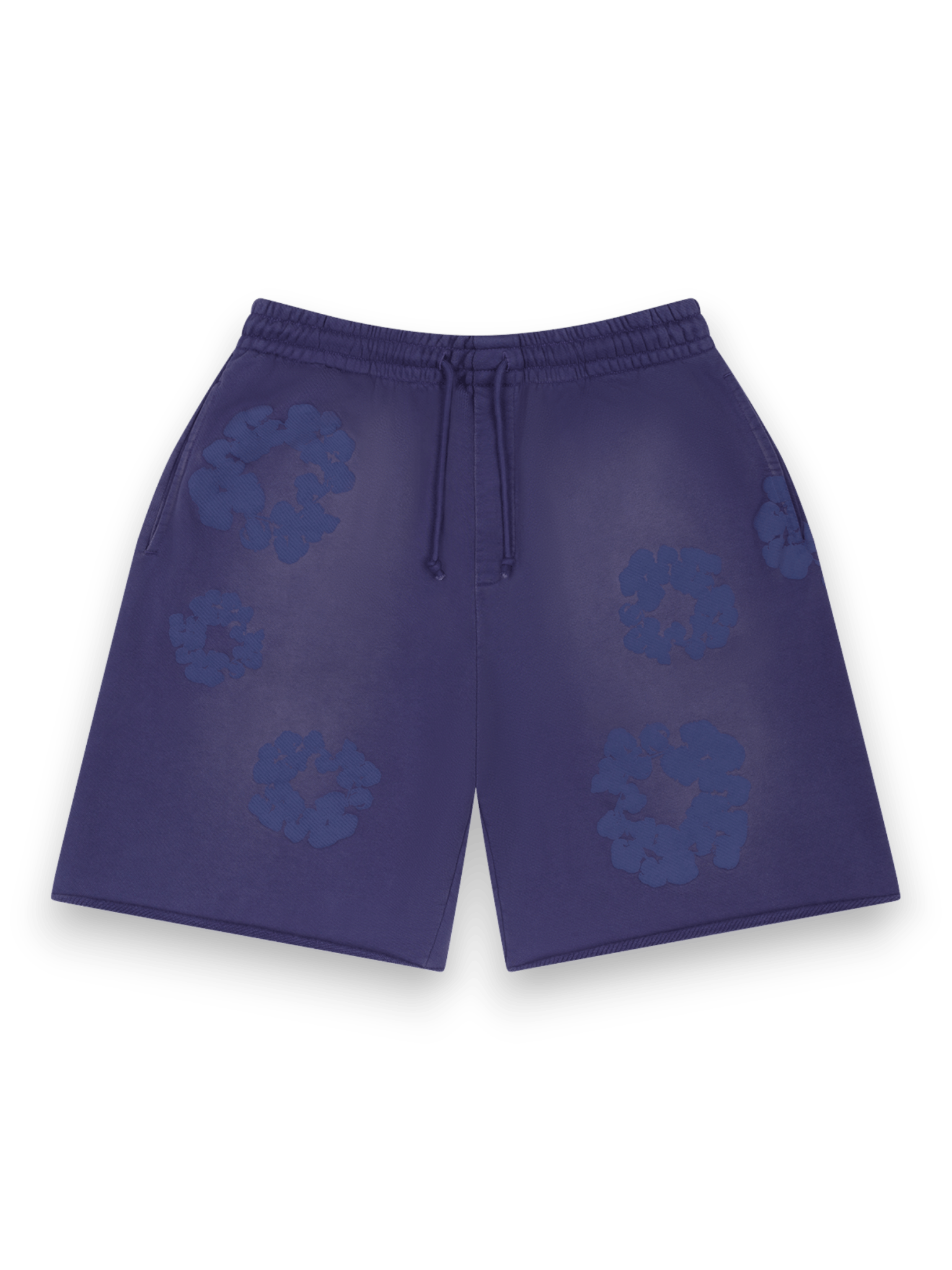 Denim Tears Mono Cotton Wreath Sweat Shorts Washed Blue